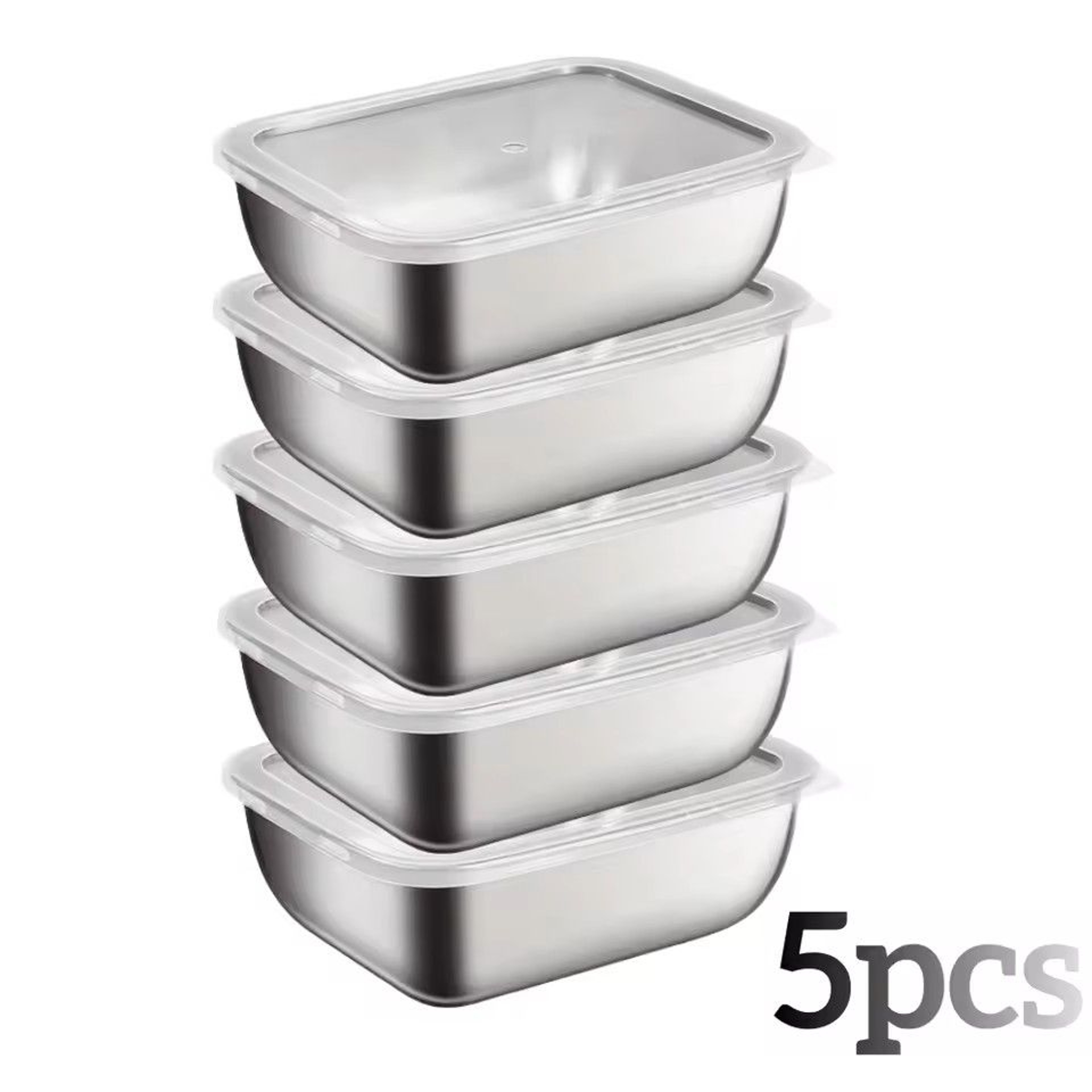 Stainless Steel Food Storage Containers With Flip Top Lids Reusable Kitchen And Fridge Organizers 10