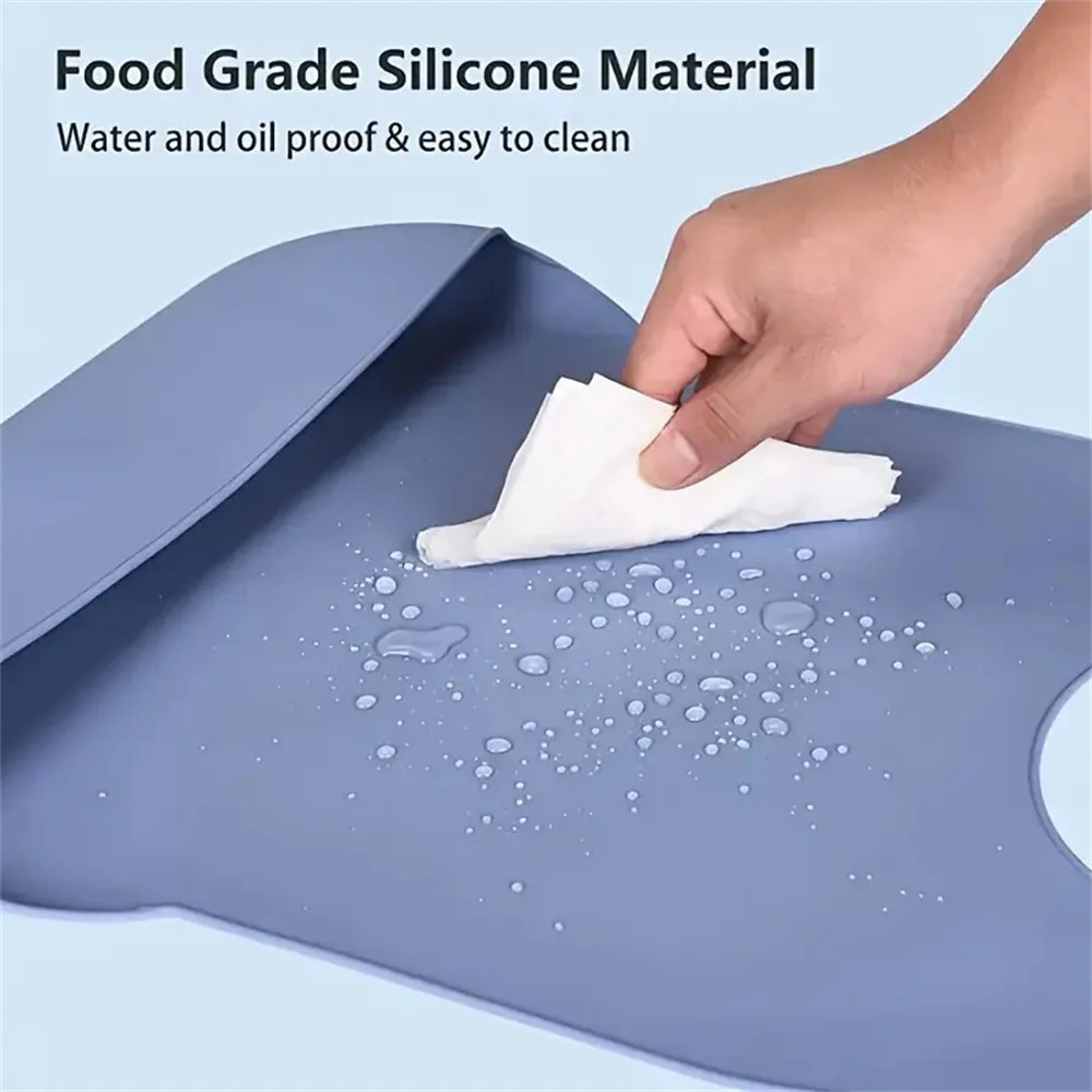 Large Silicone Adult Bib Waterproof Food Grade Bib with Pocket for Elderly Men and Women – view 20