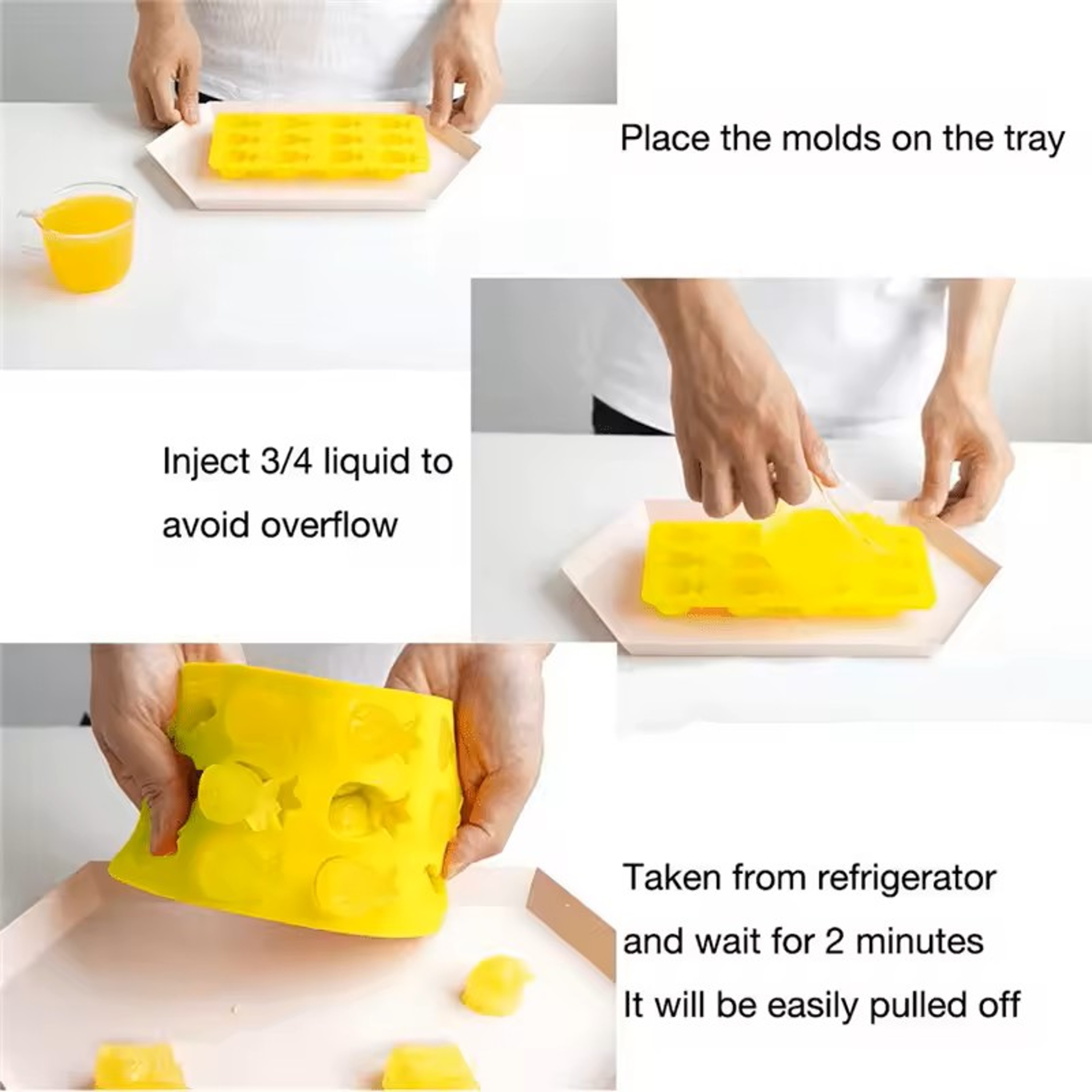 Hawaiian Cactus Pineapple Flamingo Silicone Ice Cube Tray Food Grade Flexible Ice Mold – view 2