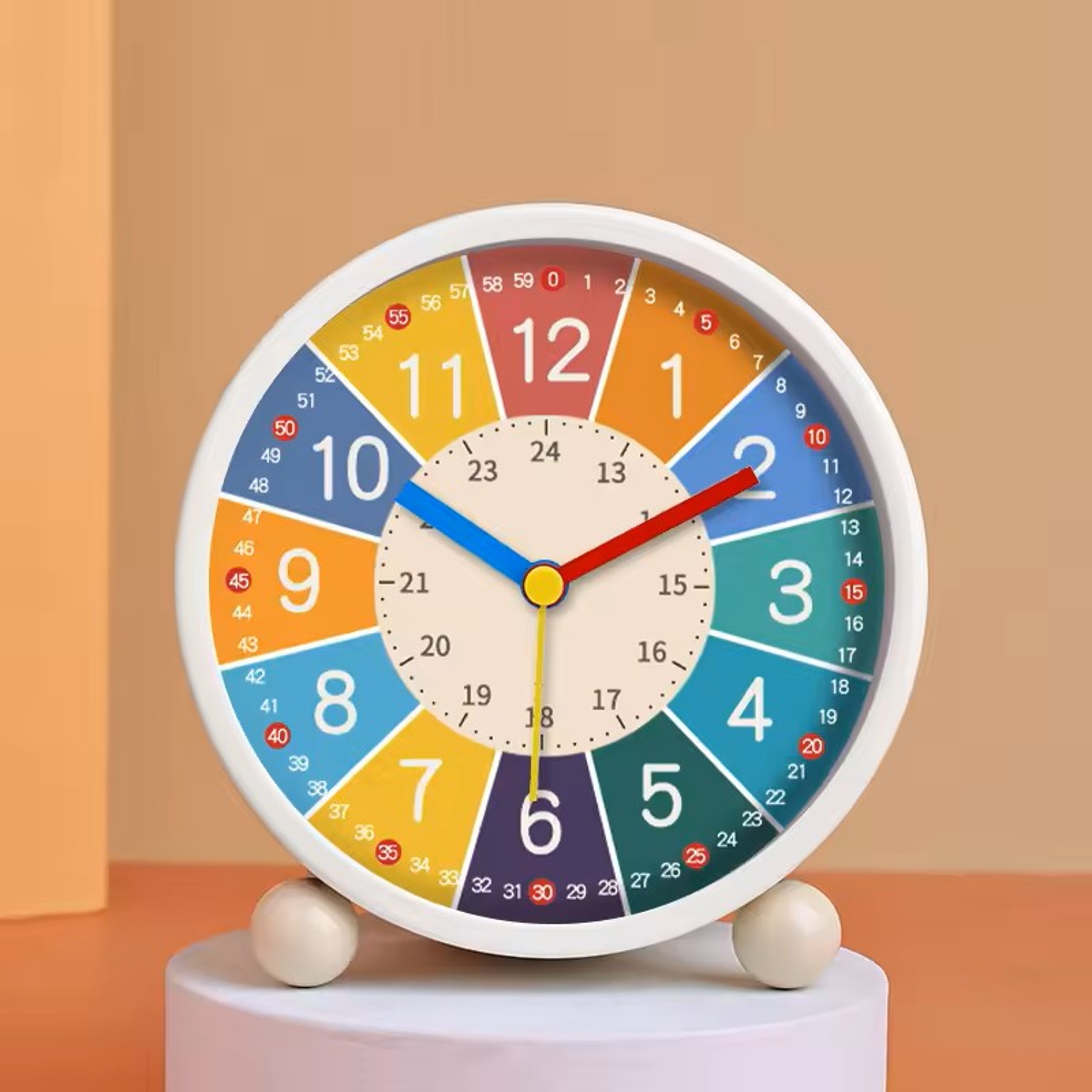 Kids Early Learning Alarm Clock Silent Desktop Clock for Bedroom or Study Room – view 14