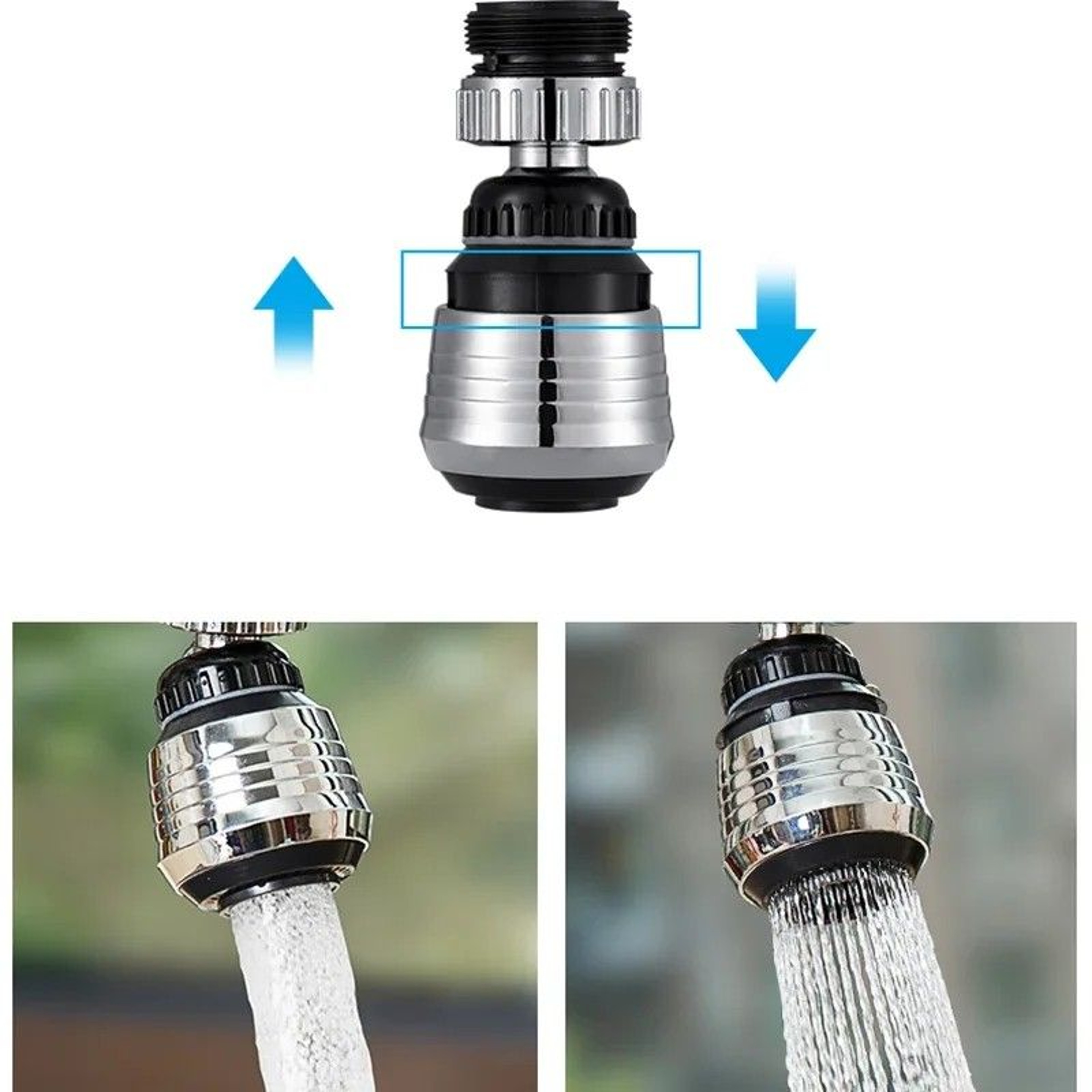 360 Rotating Faucet Extender With 2 Modes High Pressure Water Saving Tap Attachment For Kitchen And 2