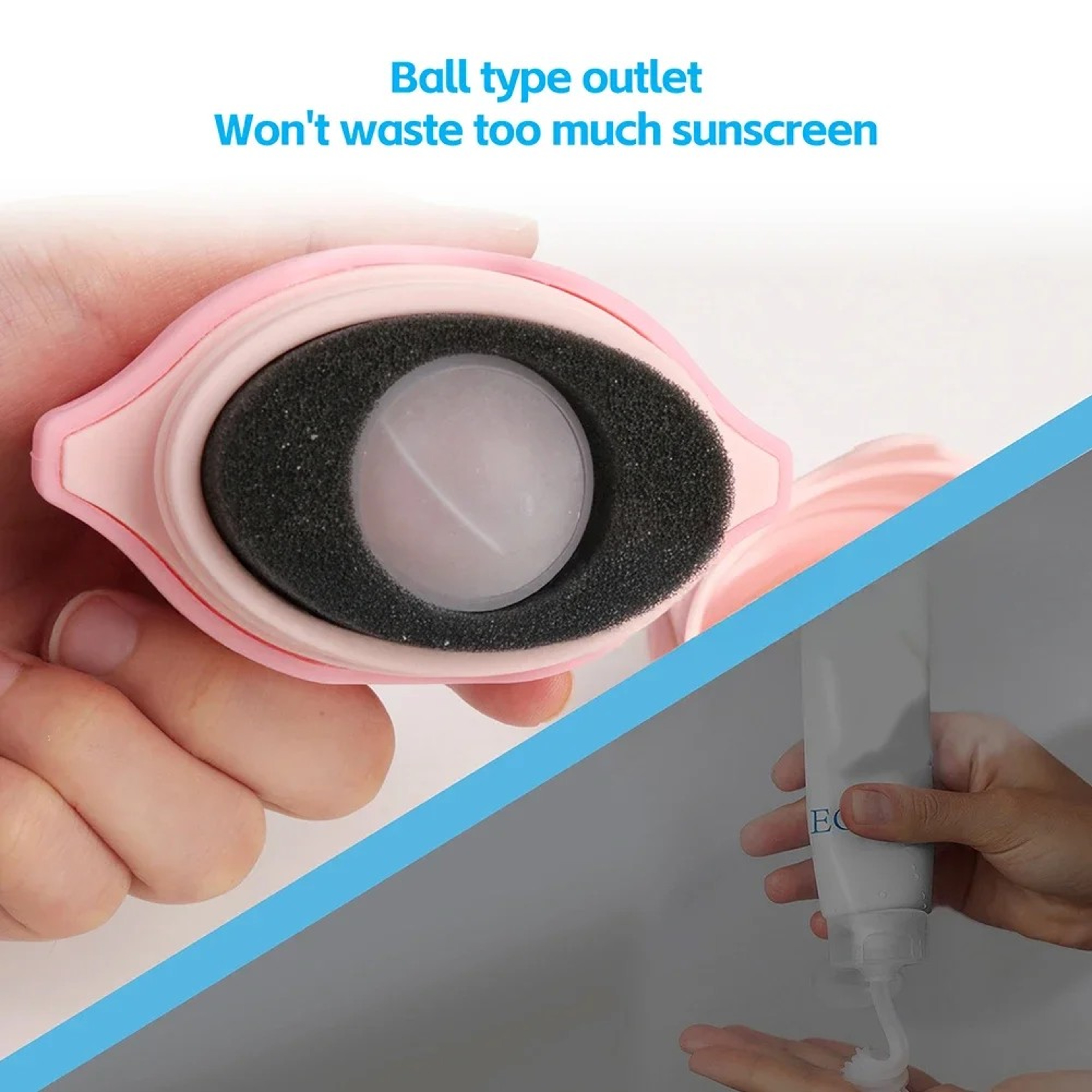 Silicone Suncream Roller Applicator Refillable Oval Lotion Bottle Travel Friendly Cosmetic Tool – view 15