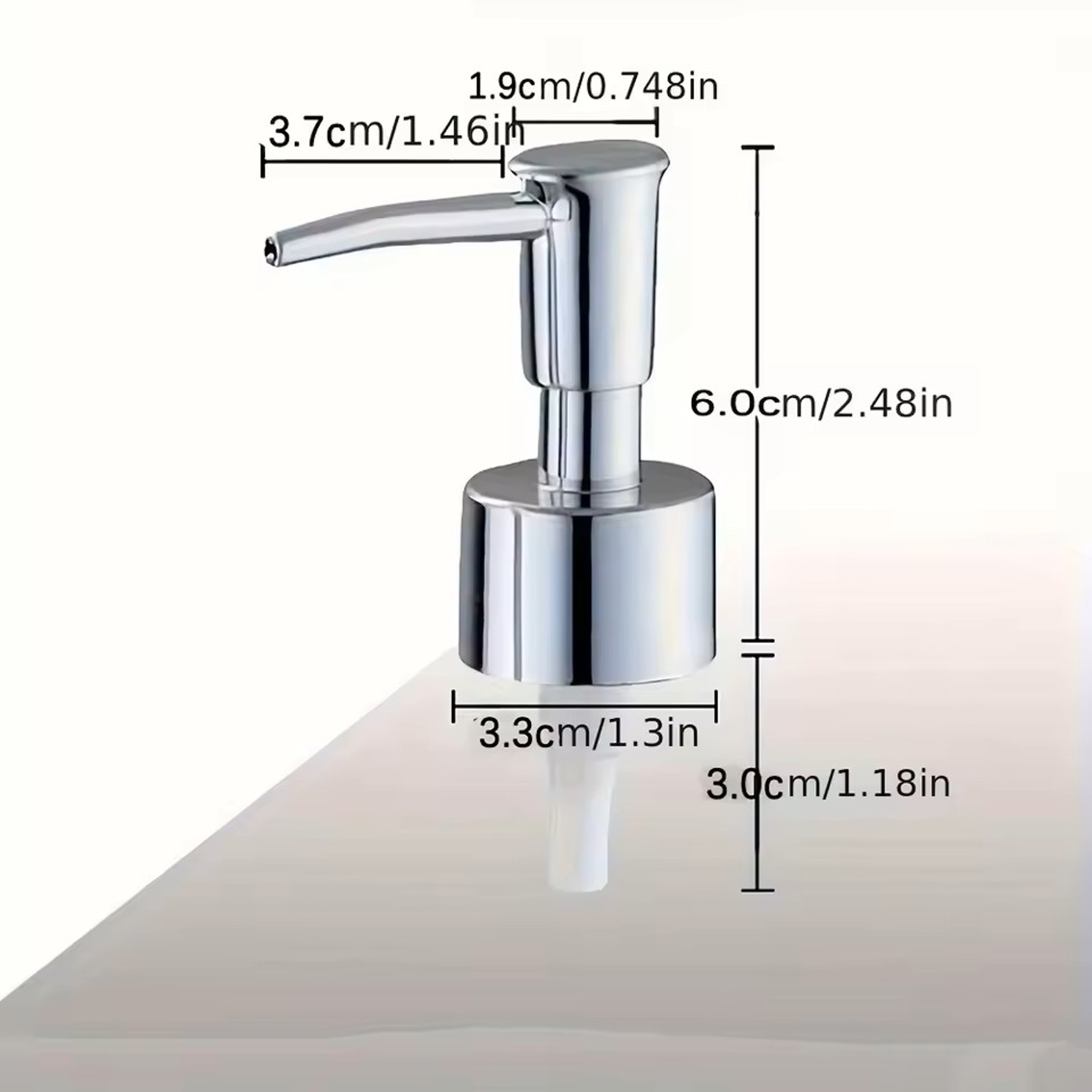 Soap Liquid Pump Replacement Set Freestanding Lotion Dispenser with Tube Press Pump for Cosmetic Cream and Bathroom Use – view 2