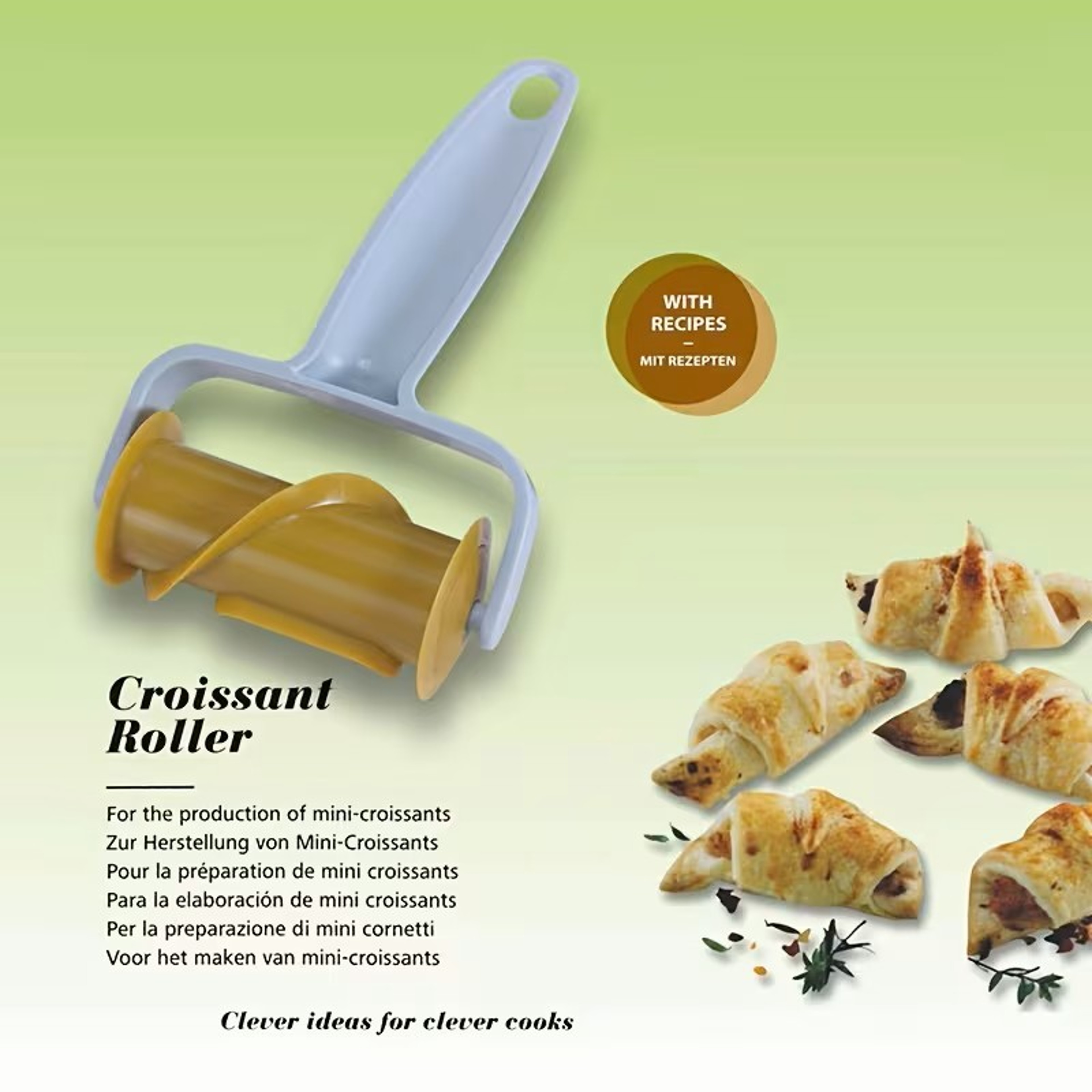 Roller Dough Pastry Roller and Cutter for Baking Homemade Pastries and Baked Goods – view 8
