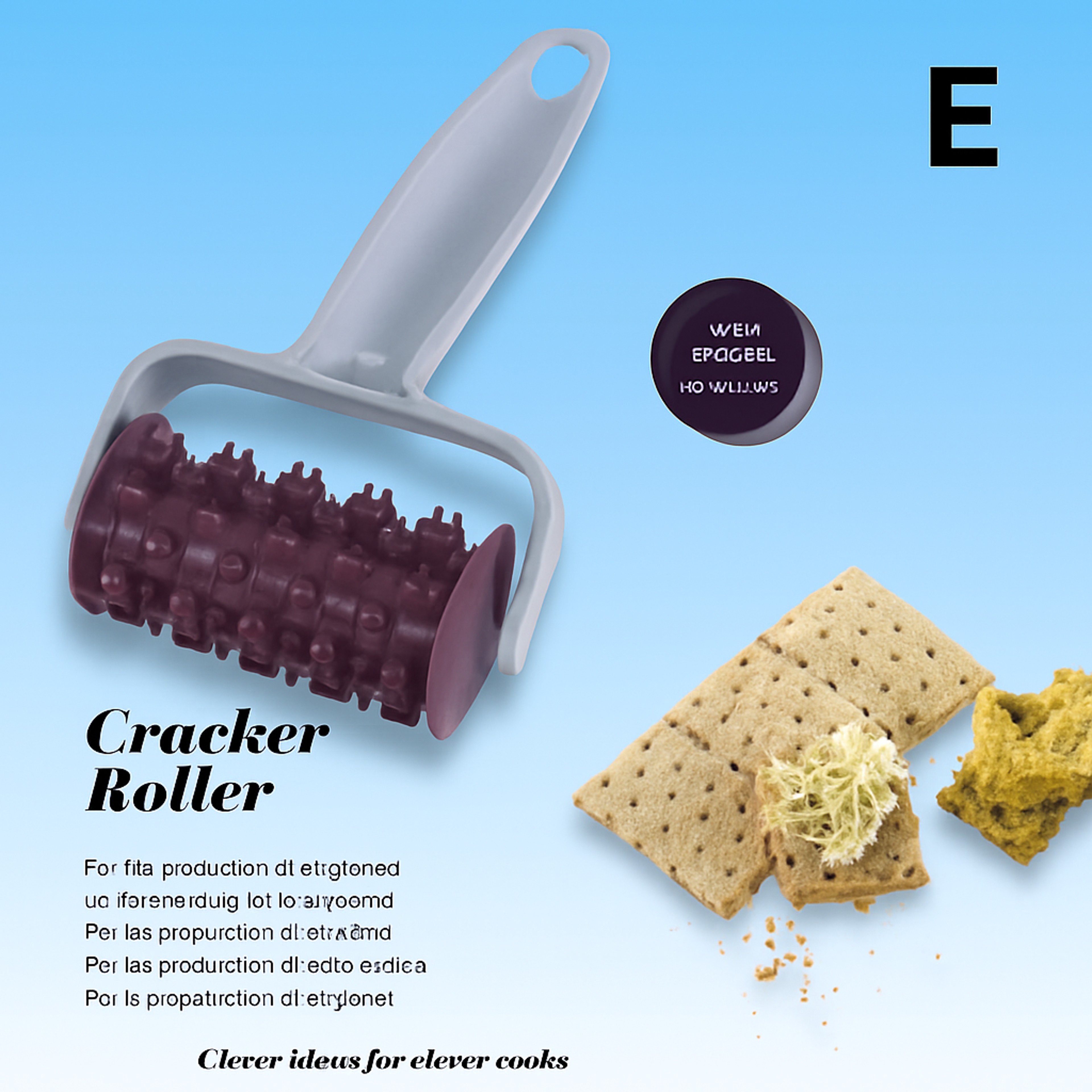 Roller Dough Pastry Roller and Cutter for Baking Homemade Pastries and Baked Goods – view 24