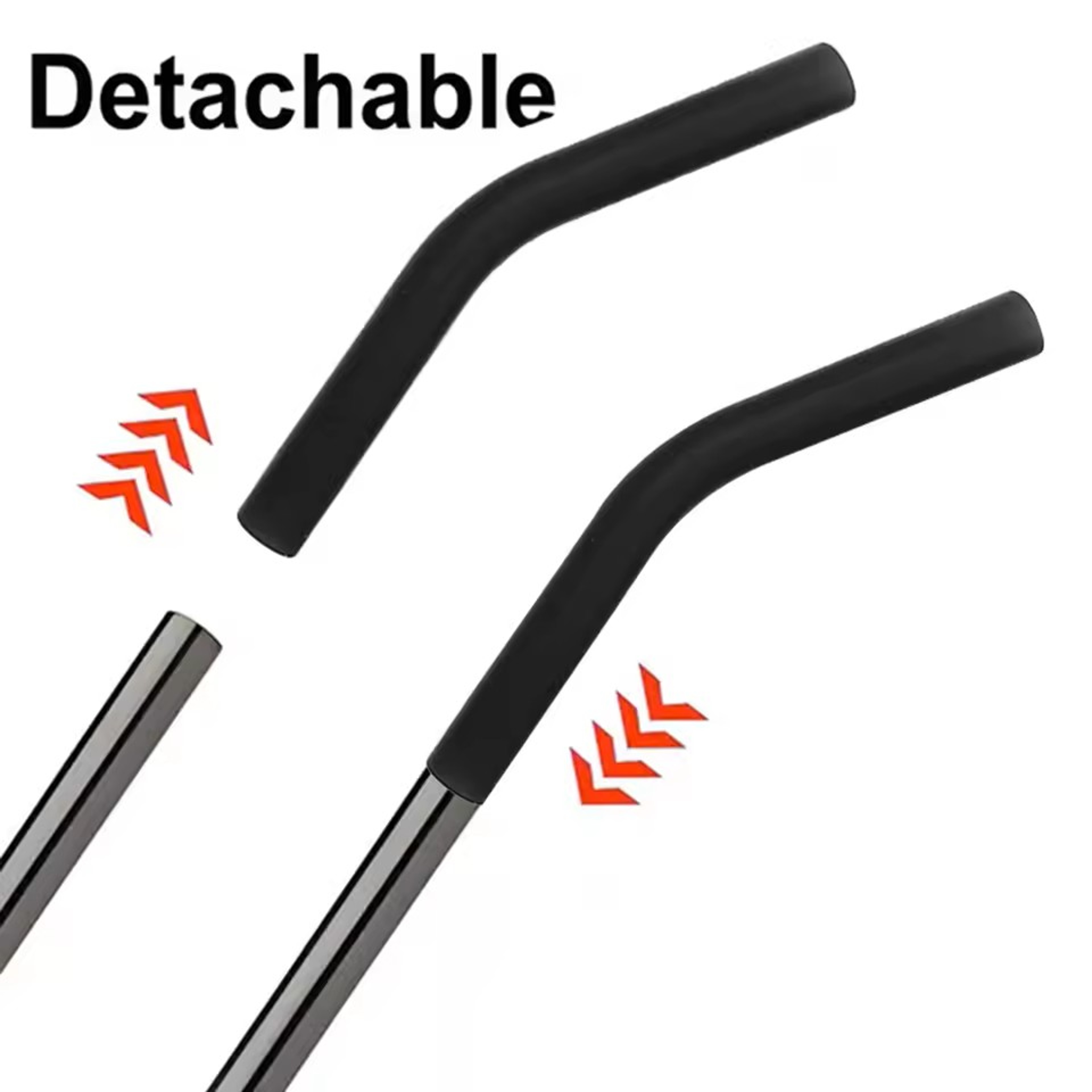 12pcs Silicone Straw Sleeves Reusable Straw Tips Food Grade Colorful Straw Covers Bendable Straw Accessories – view 2