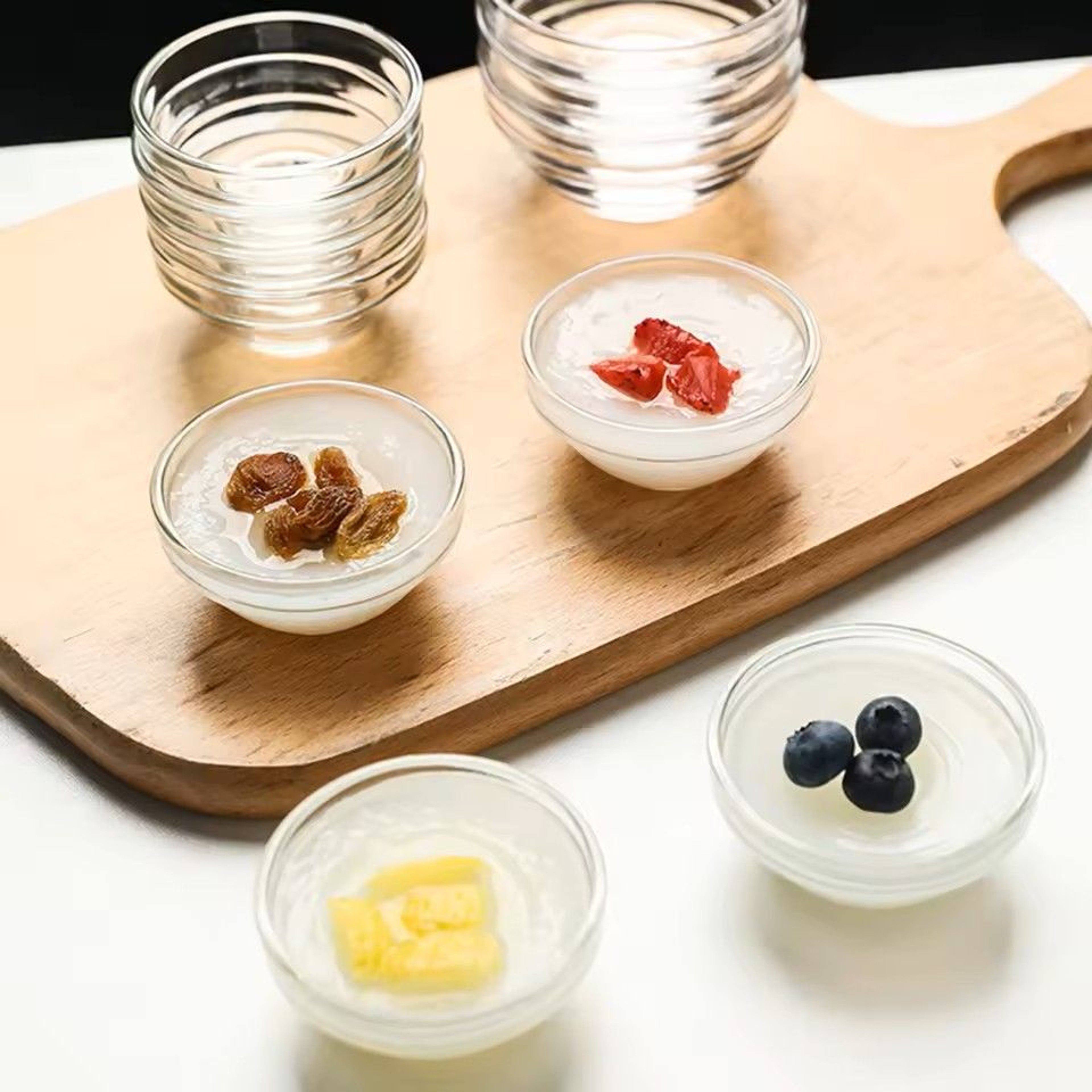 Bozai Glass Cake Bowl Washable Reusable Dessert And Snack Bowl For Home Use 2