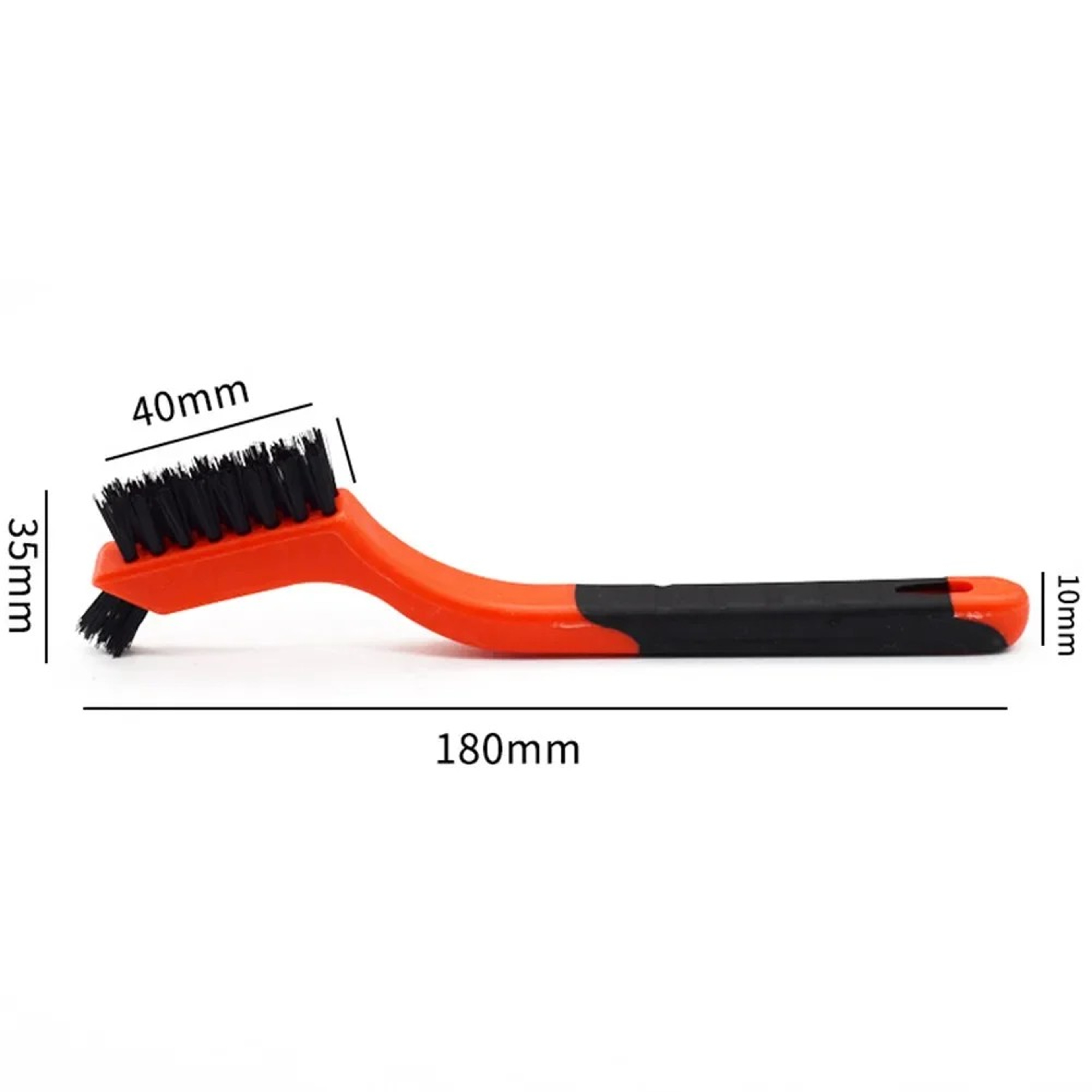7 Inch Industrial Cleaning Brush Brass Nylon Stainless Steel Wire Hard Bristle Rust Remover Hand Tool – view 2