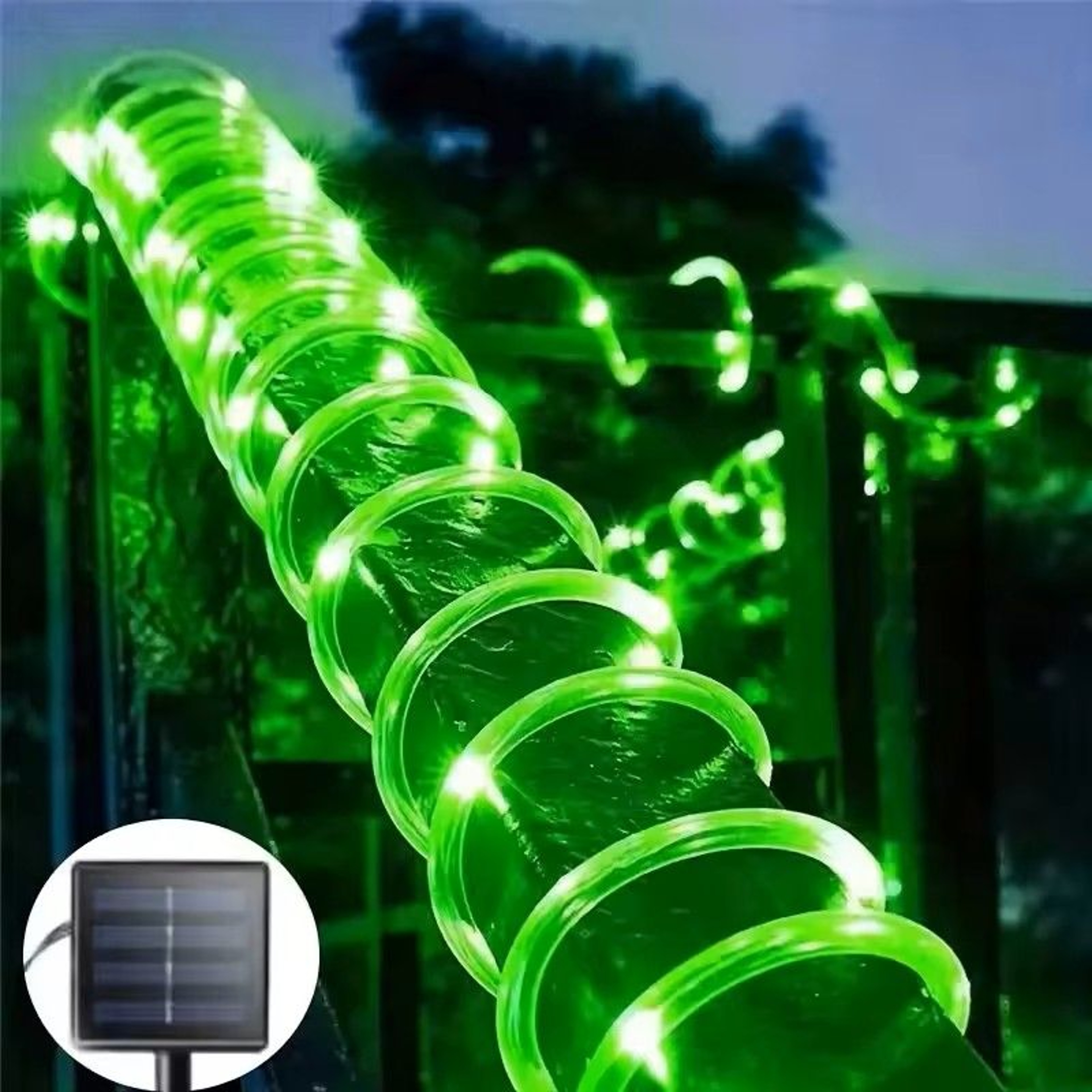 Solar LED Rope Lights For Outdoor Garden 0