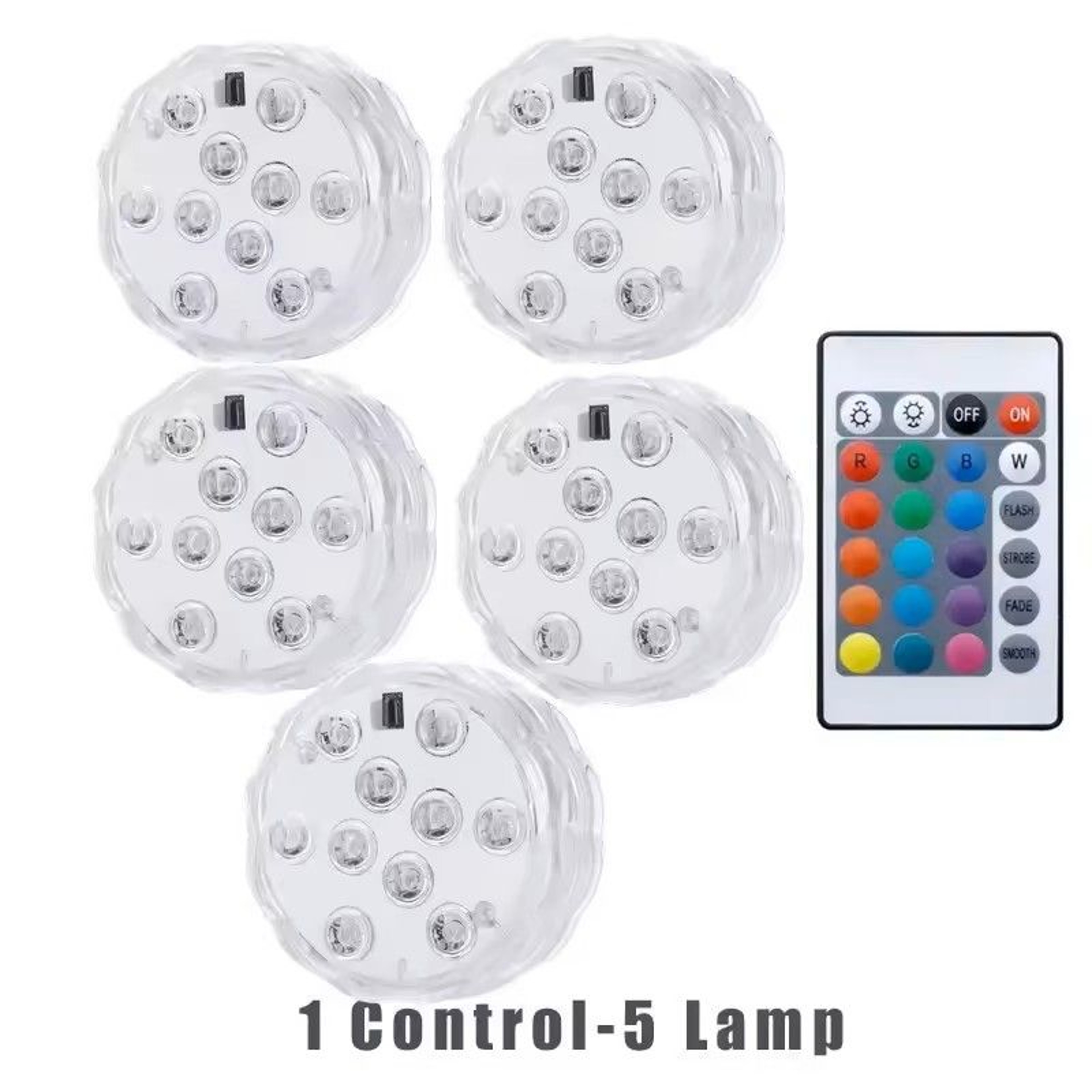 RGB LED Submersible Underwater Light 16