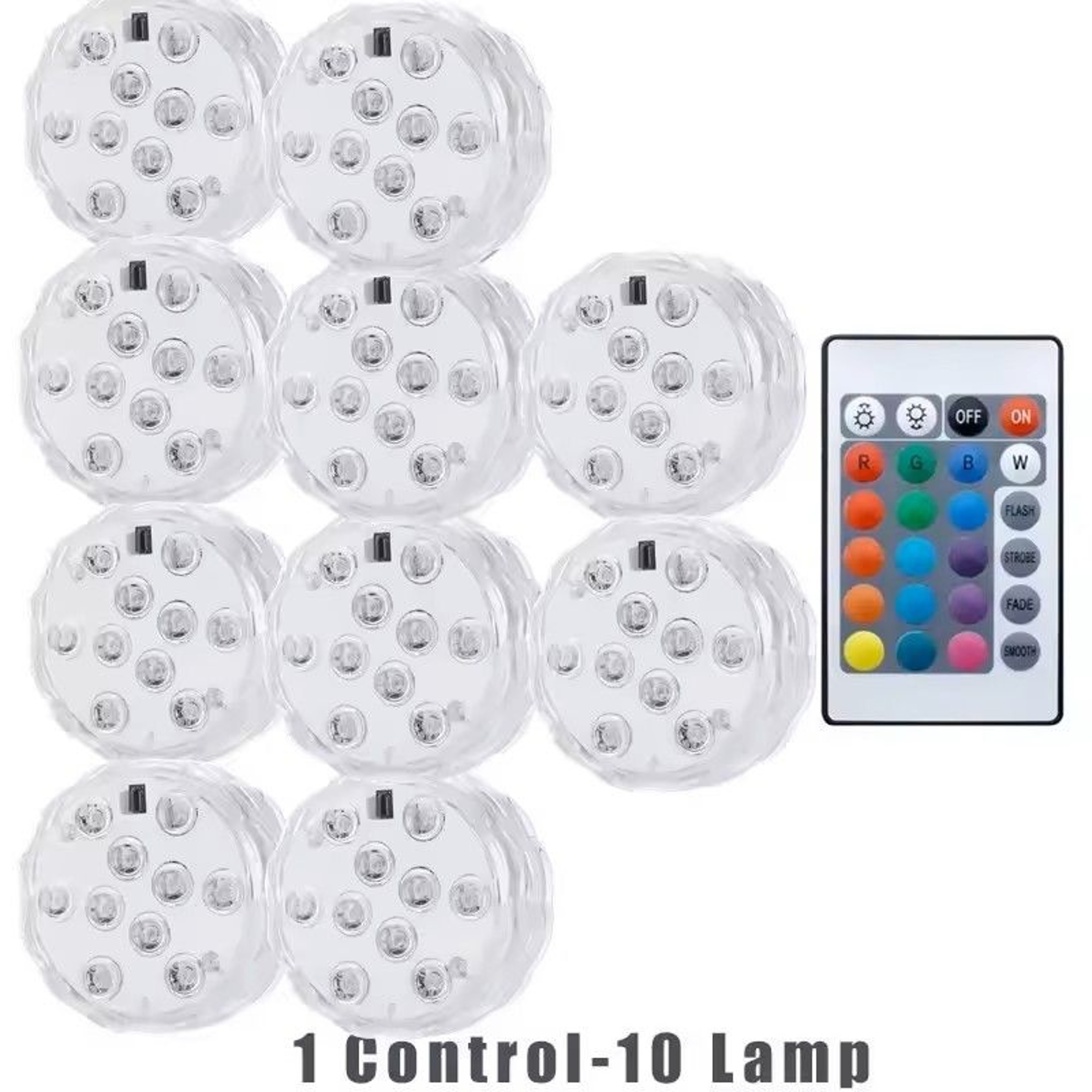 RGB LED Submersible Underwater Light 19