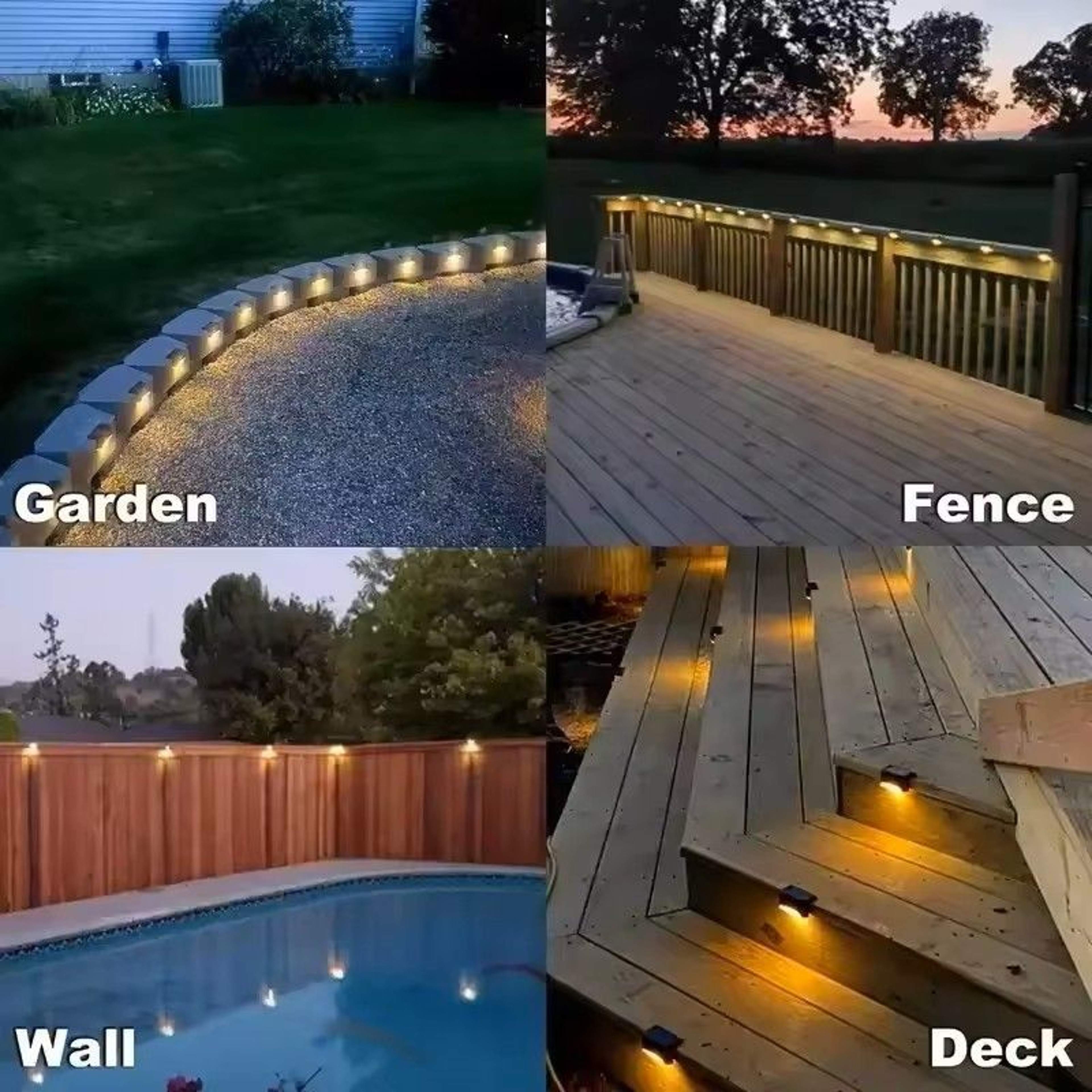 Solar LED Wall And Step Lights 3