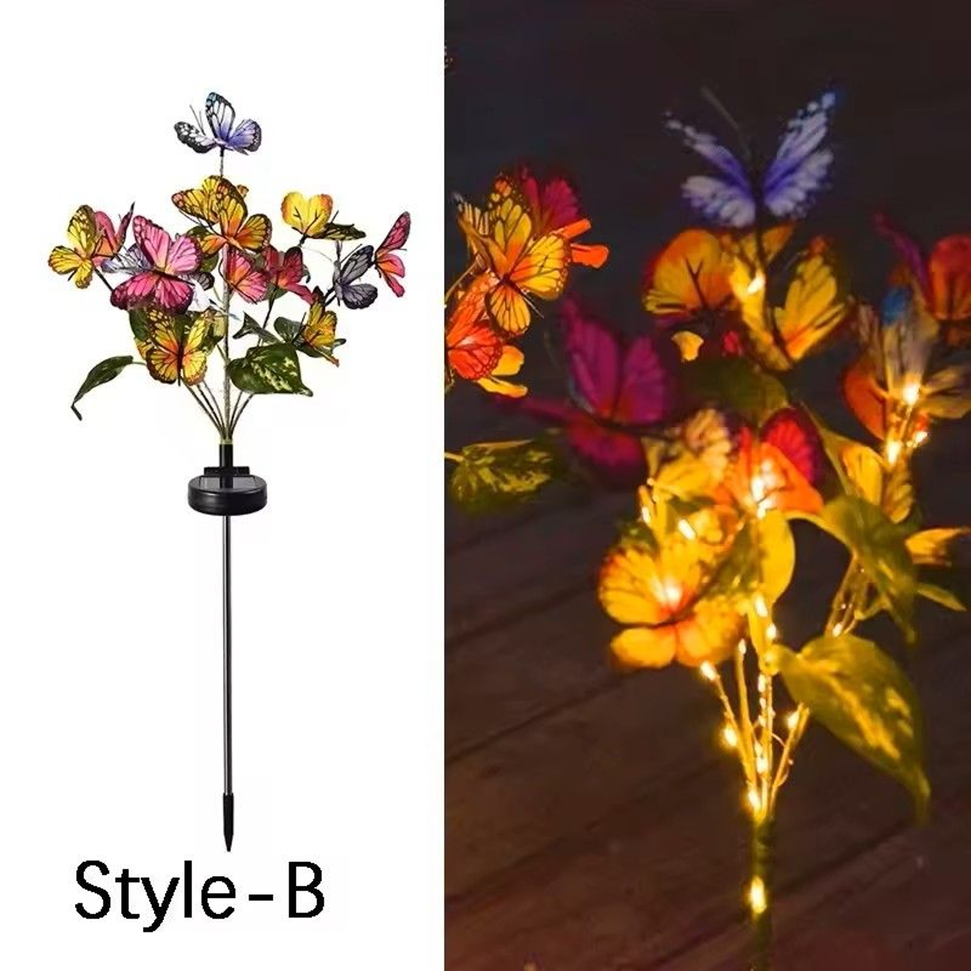 Solar LED Butterfly Flower Light 10