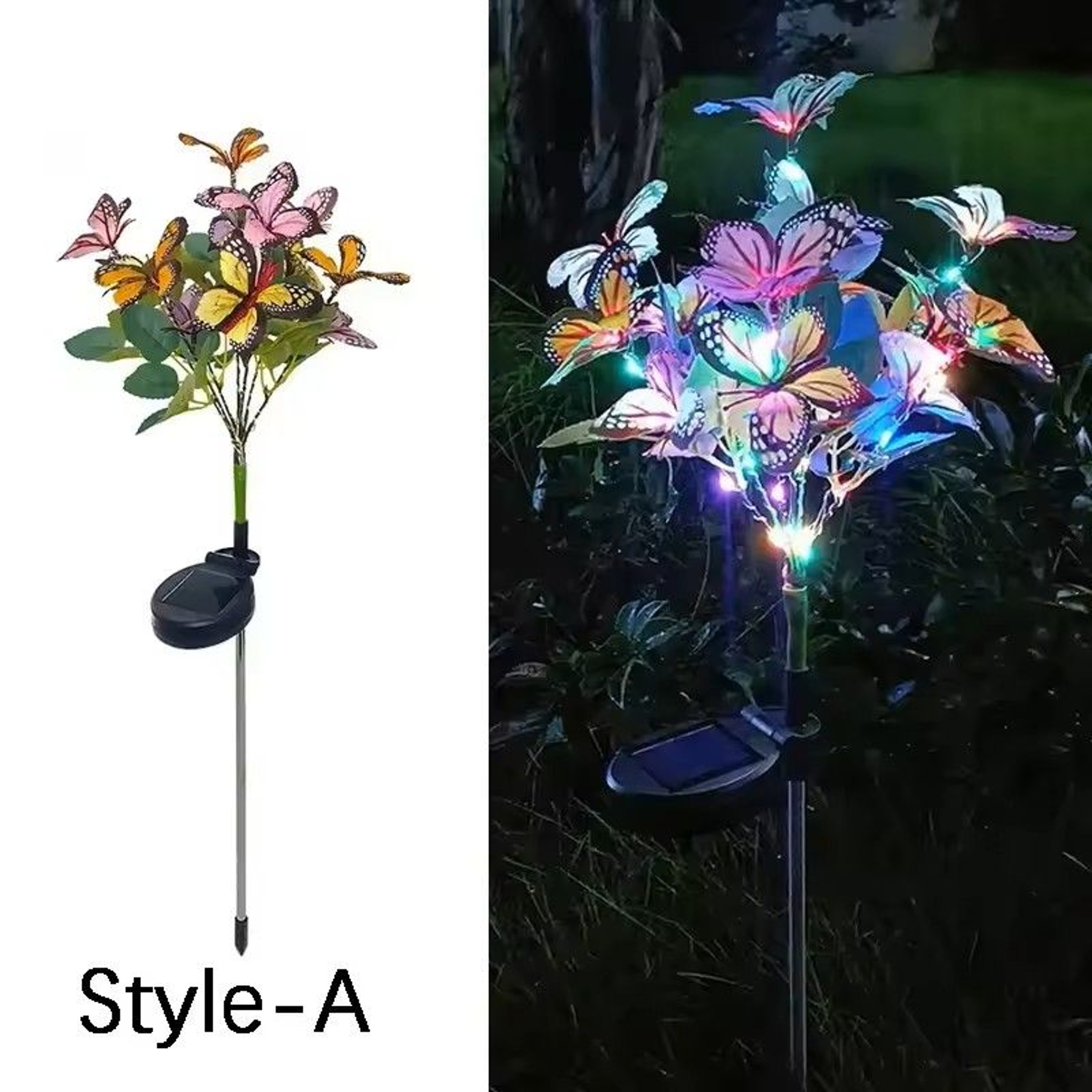 Solar LED Butterfly Flower Light 9