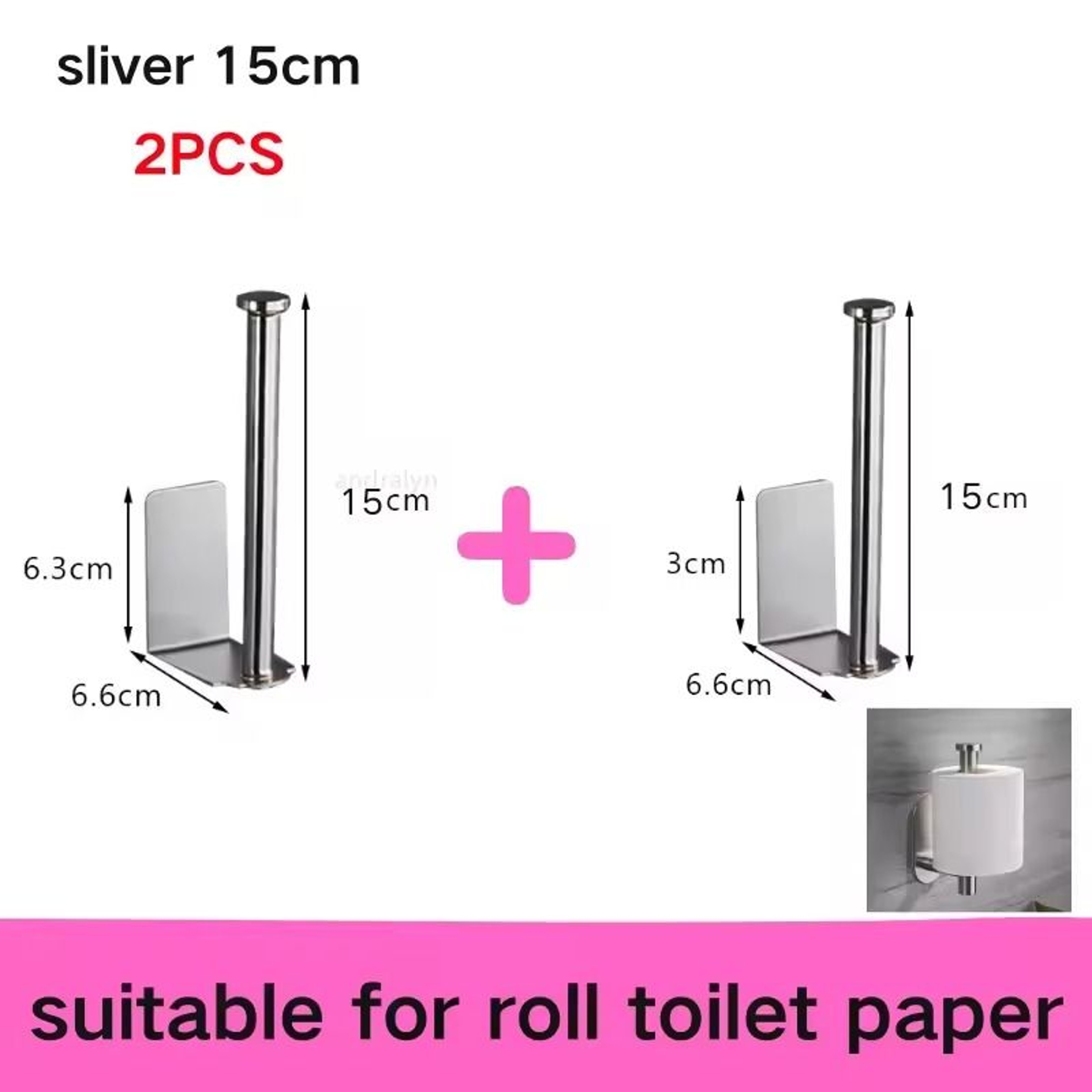 Stainless Steel SelfAdhesive Paper Towel Holder  NoDrill Toilet  Kitchen Roll Rack 16
