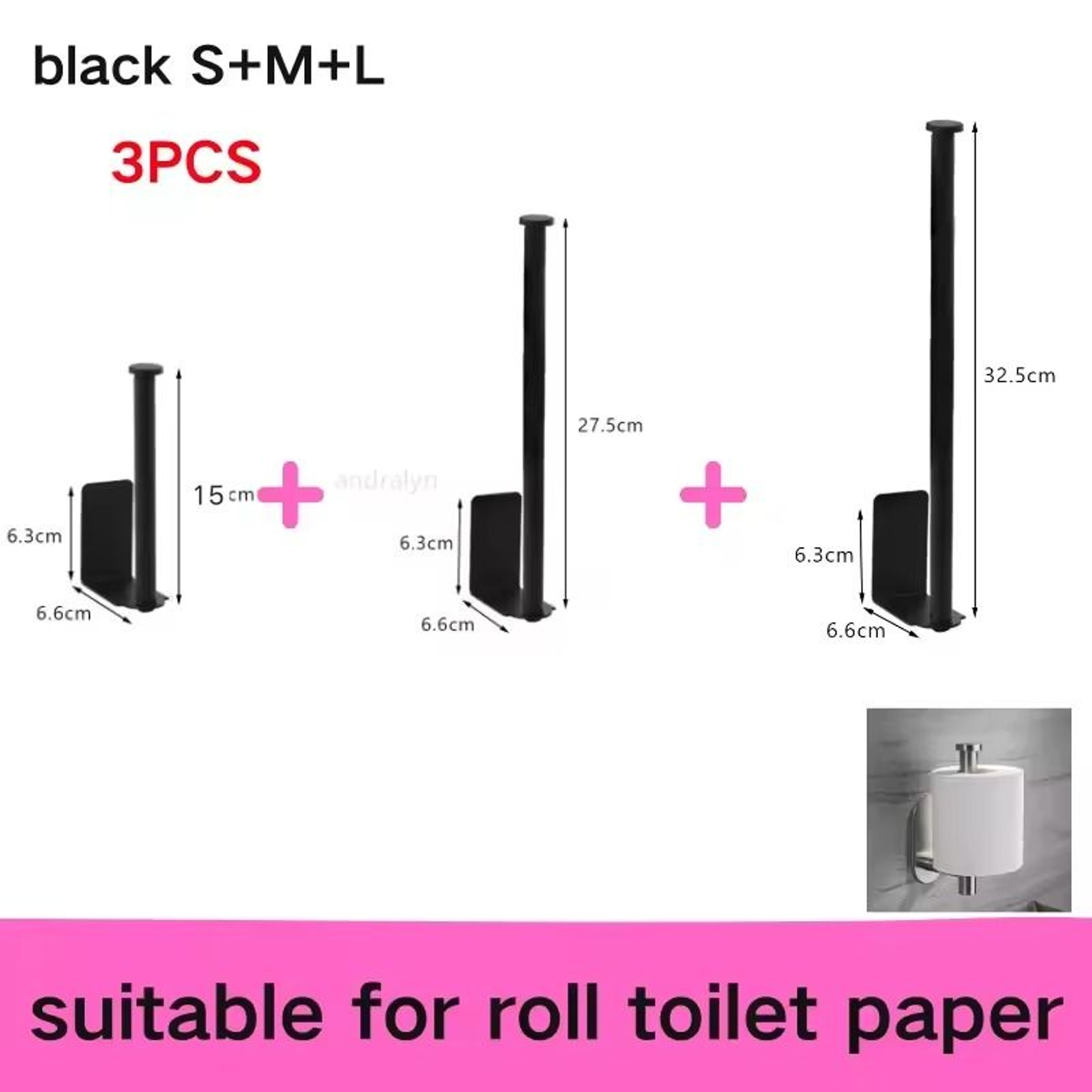 Stainless Steel SelfAdhesive Paper Towel Holder  NoDrill Toilet  Kitchen Roll Rack 12
