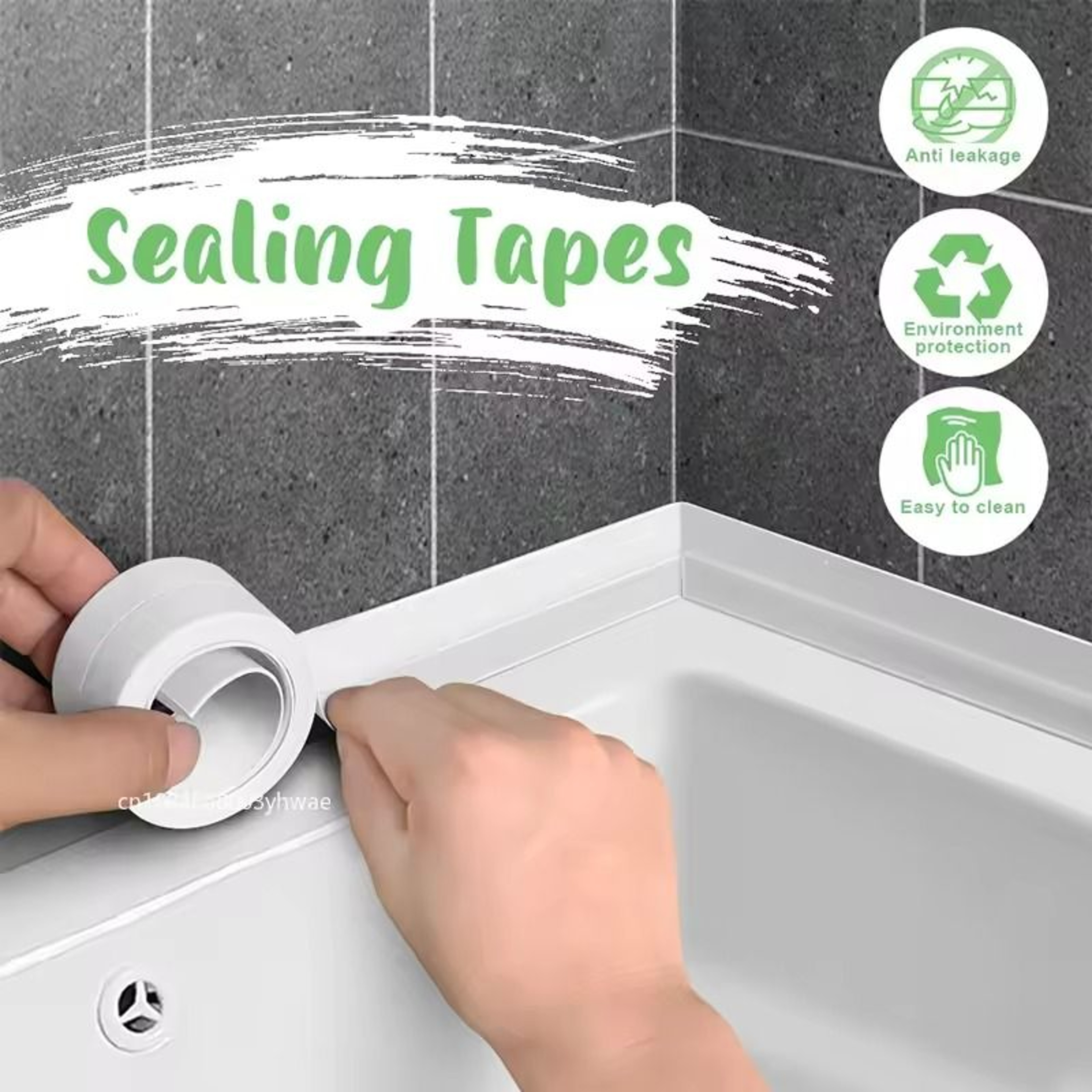Waterproof PVC Bathroom  Kitchen Sealing Tape  SelfAdhesive Caulk Strip For Sinks  Showers 1