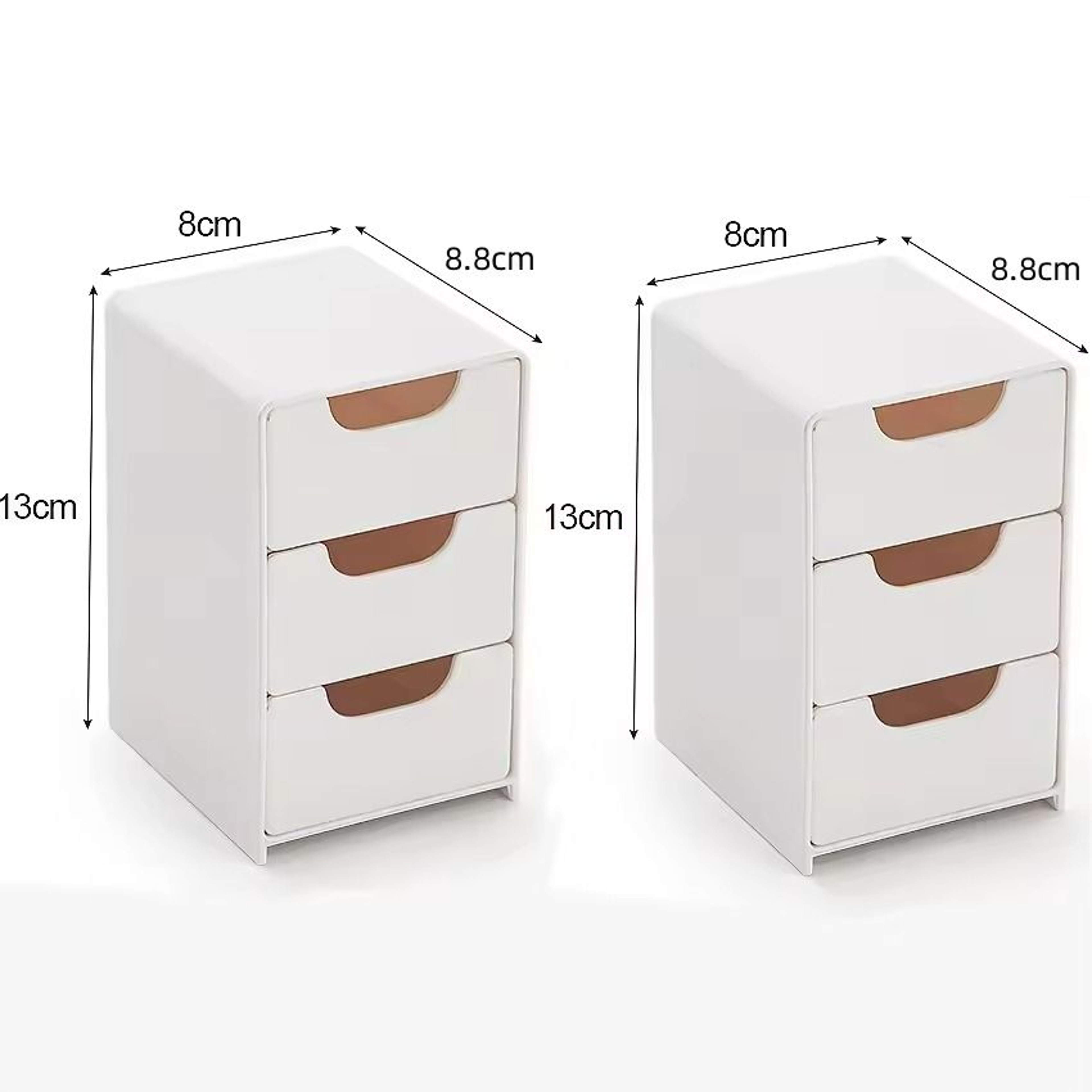 Mini Desktop Jewelry And Cosmetic Organizer With Drawers 9
