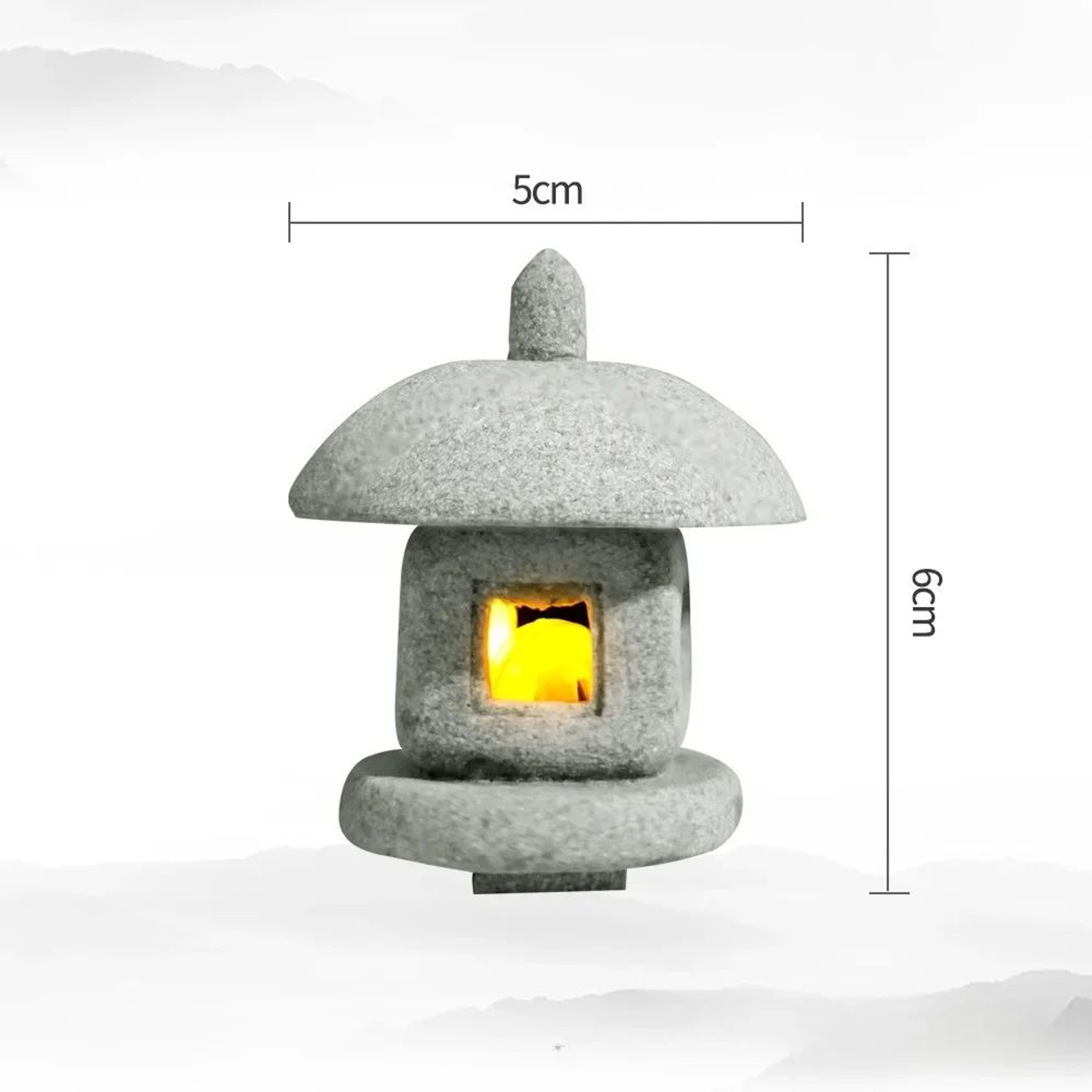 Pagoda Lantern Garden Statue  Zen Landscape Decor For Yard Bonsai  Aquariums 6
