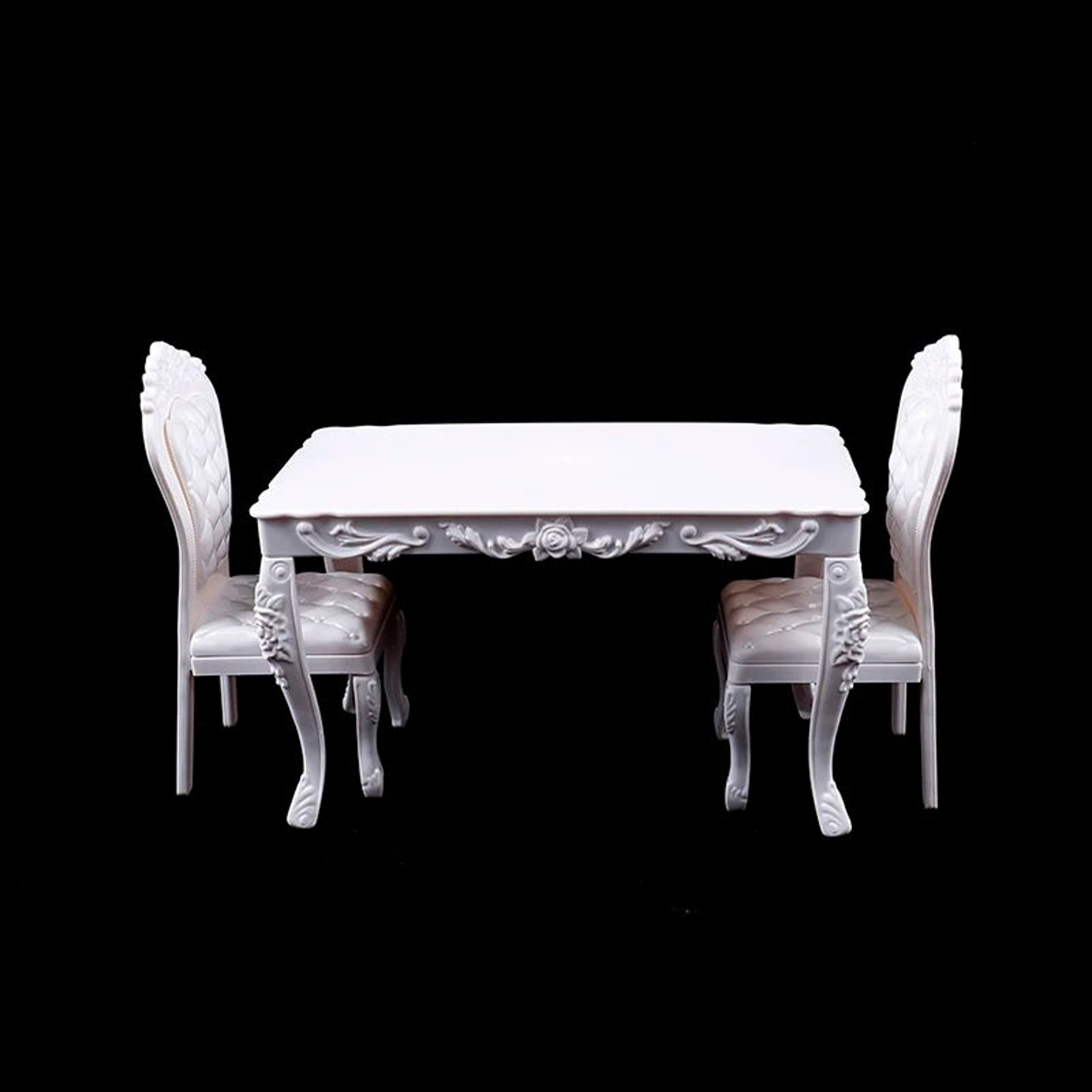 1 6 Scale Mini Dining Table And Chairs Set For BJD Dolls 2