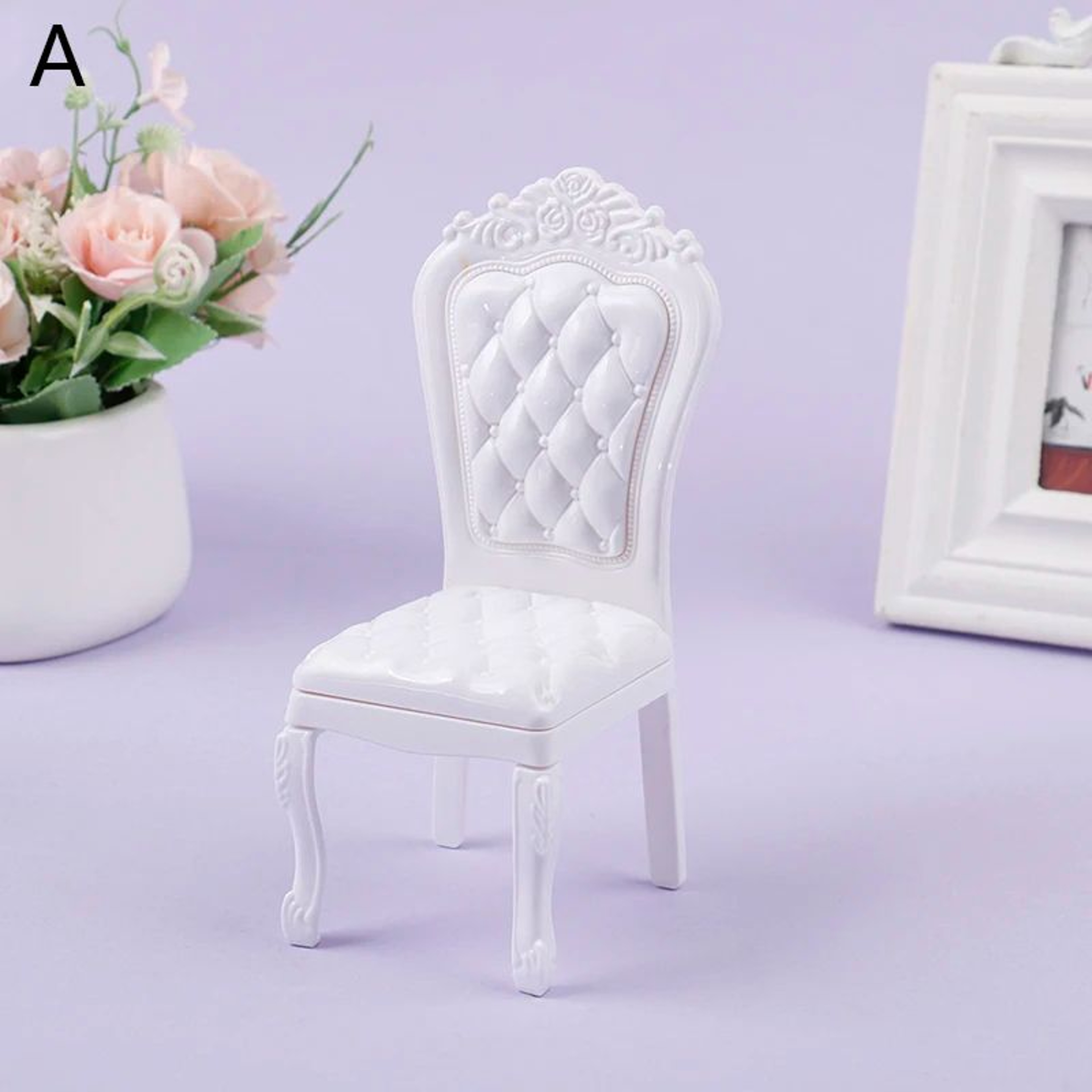 1 6 Scale Mini Dining Table And Chairs Set For BJD Dolls 6