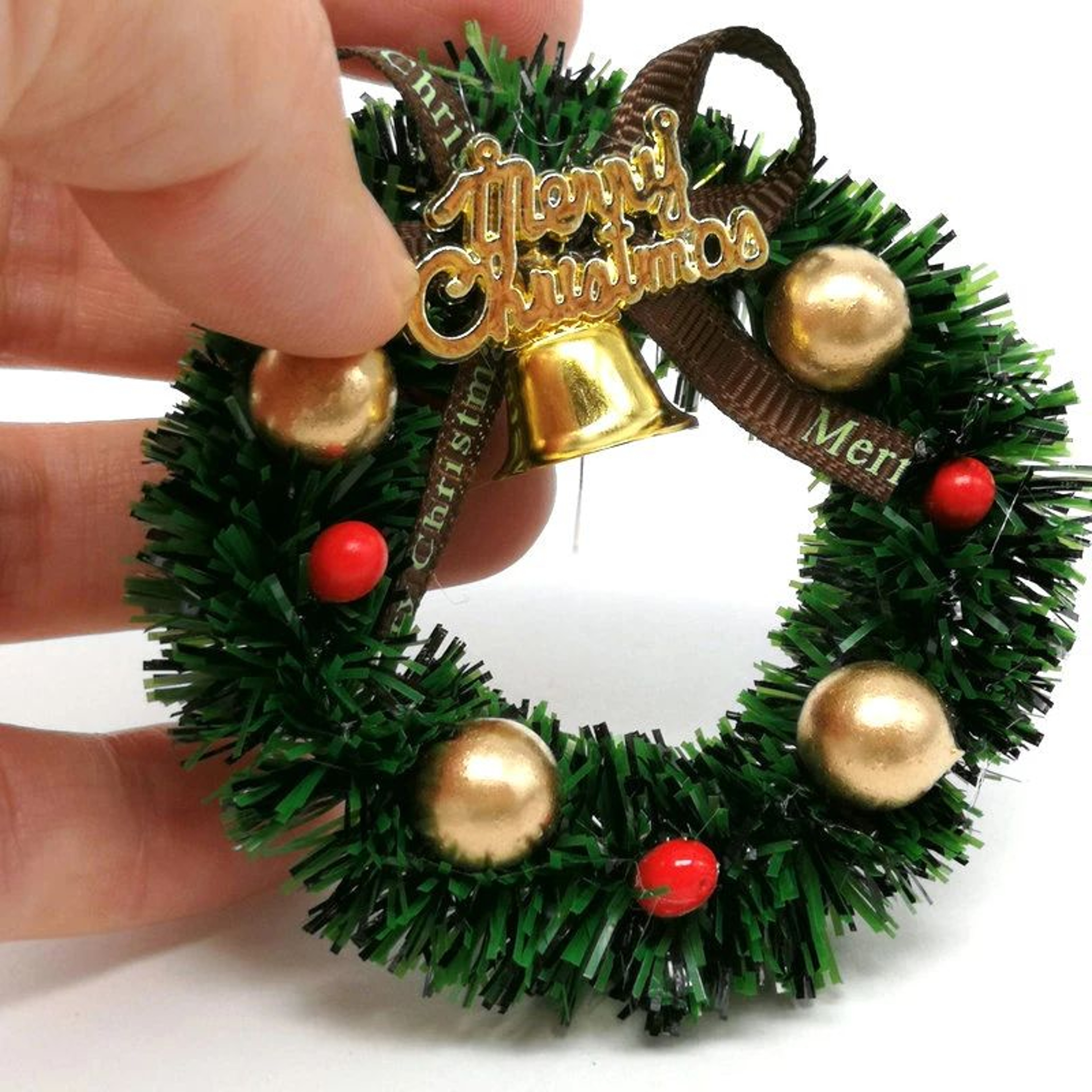 Mini Christmas Wreath For Dollhouses 0