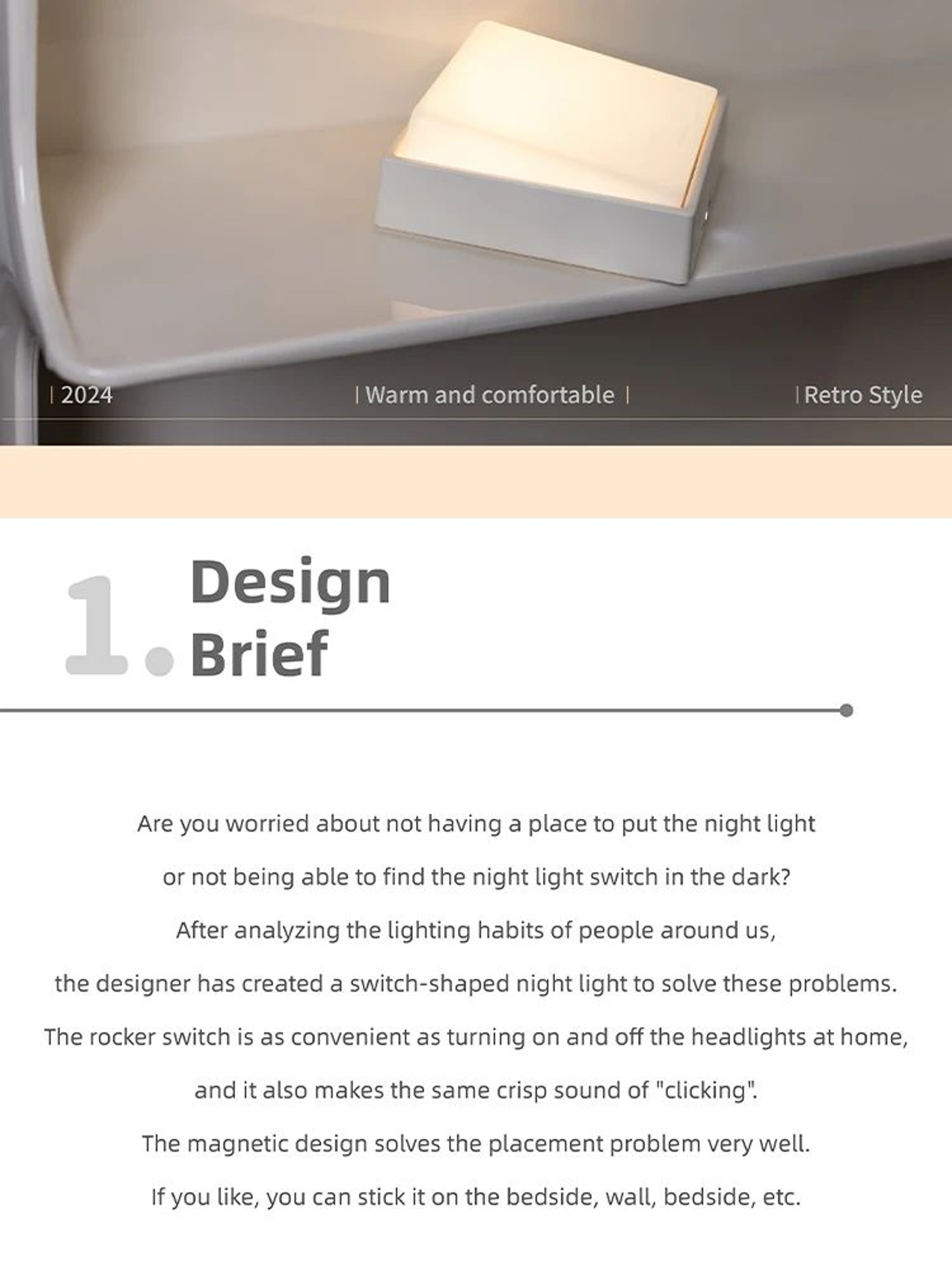 Magnetic LED Night Light For Bedroom  Home Decor 7