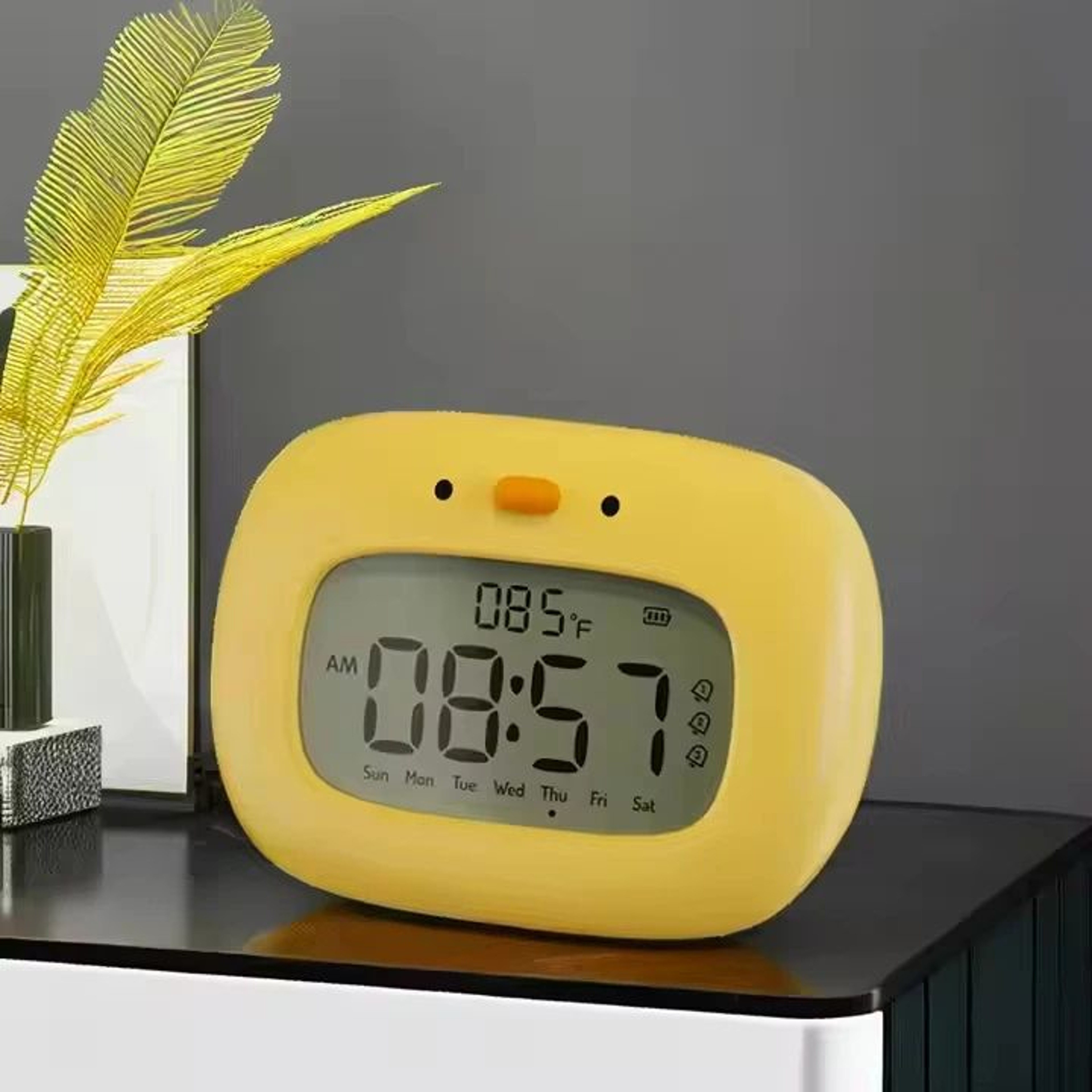 Cute Duck Digital Alarm Clock With Night Light  Timer  Bedroom Decor 9