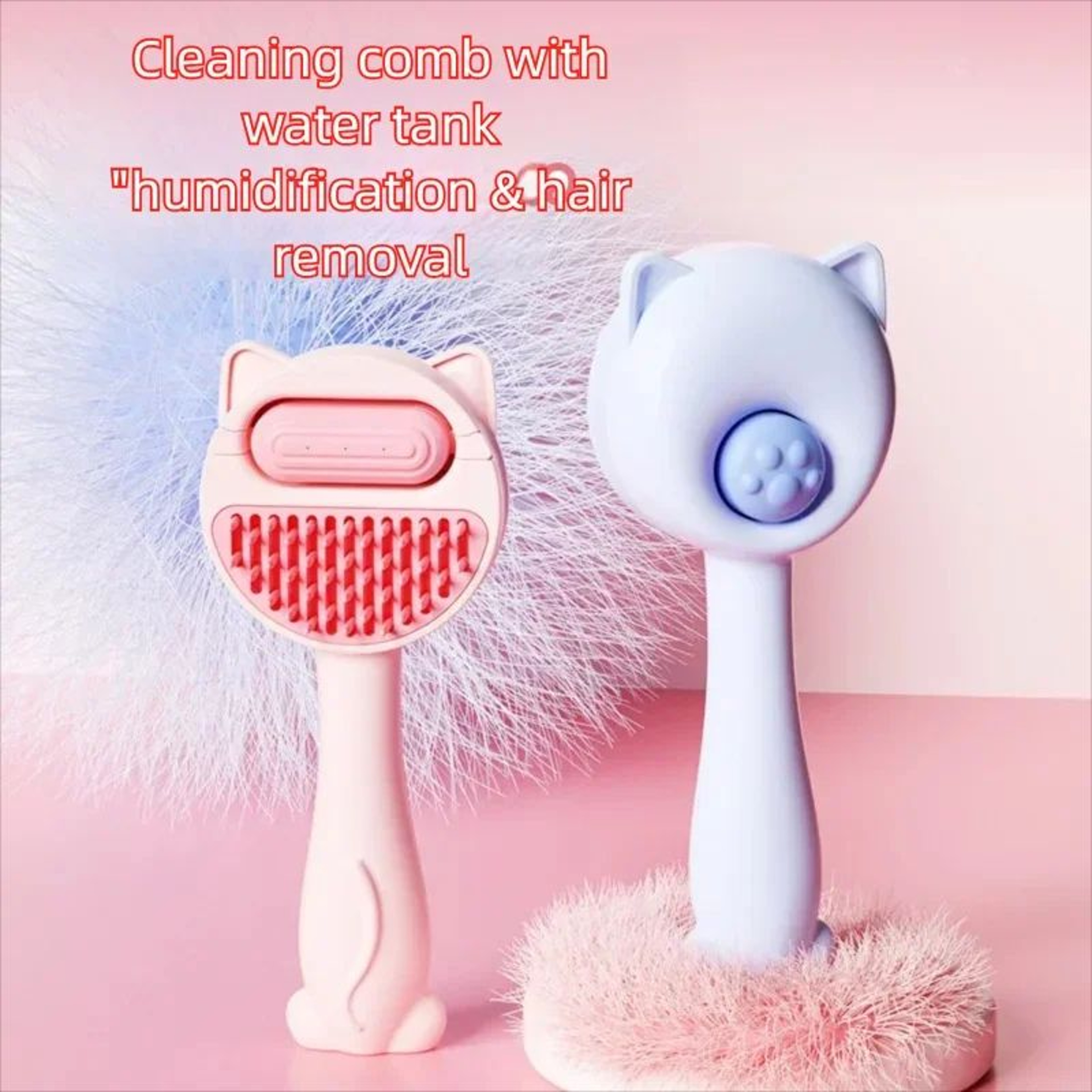Pet Steam Massage Brush  Soft RoundHead Grooming Comb For Dogs  Cats 0