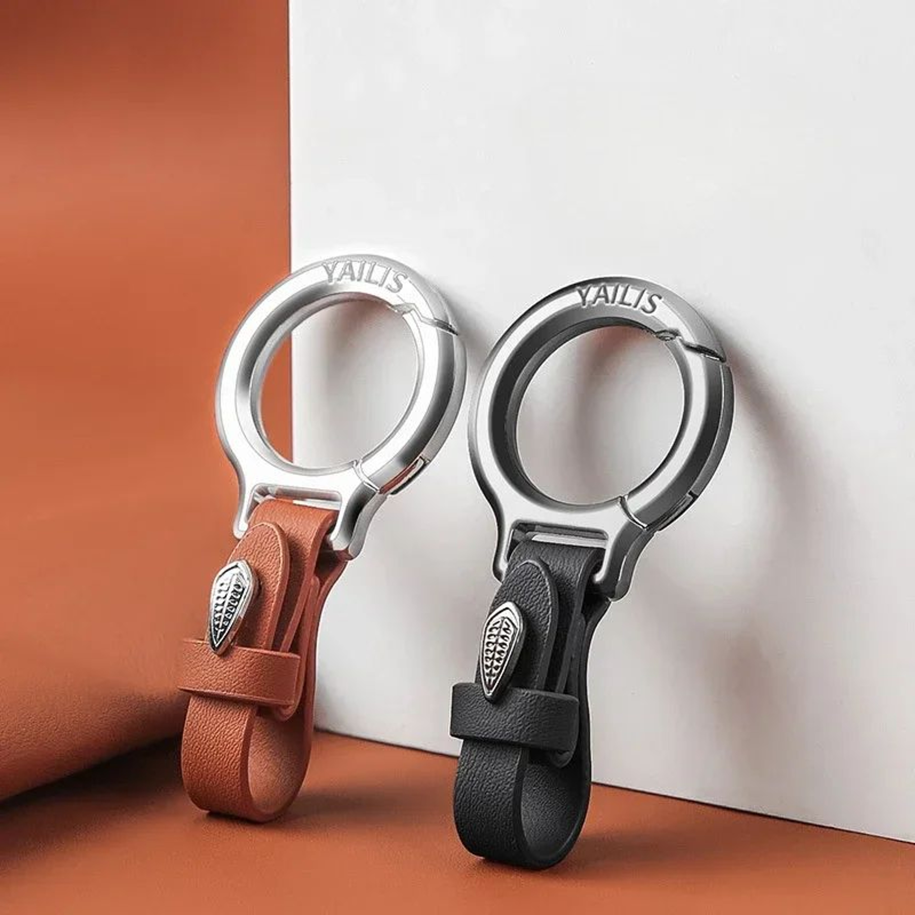 Simplicity Car Moto Keychain With Multifunction Buckle And Heavy Duty Key Ring 2