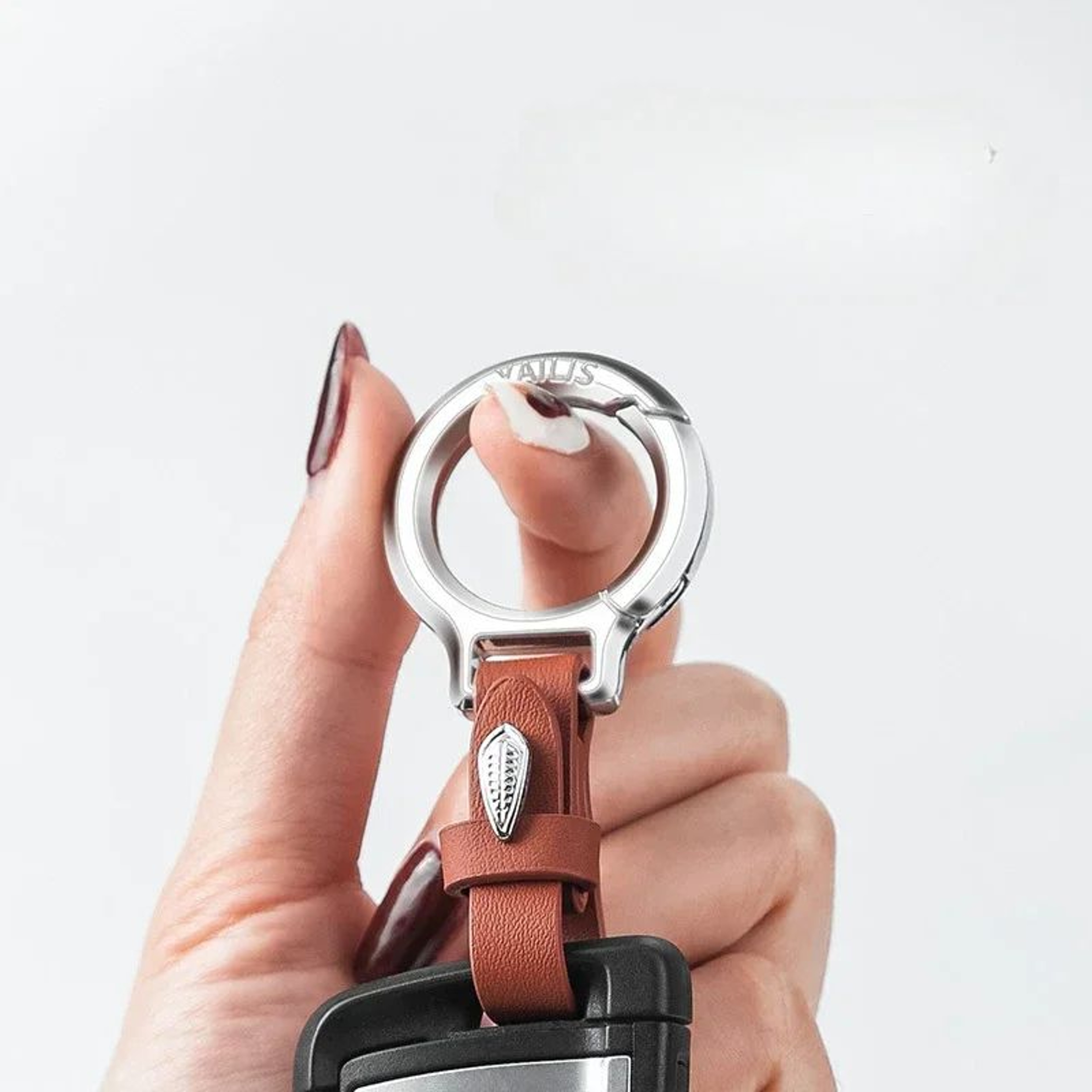 Simplicity Car Moto Keychain With Multifunction Buckle And Heavy Duty Key Ring 3