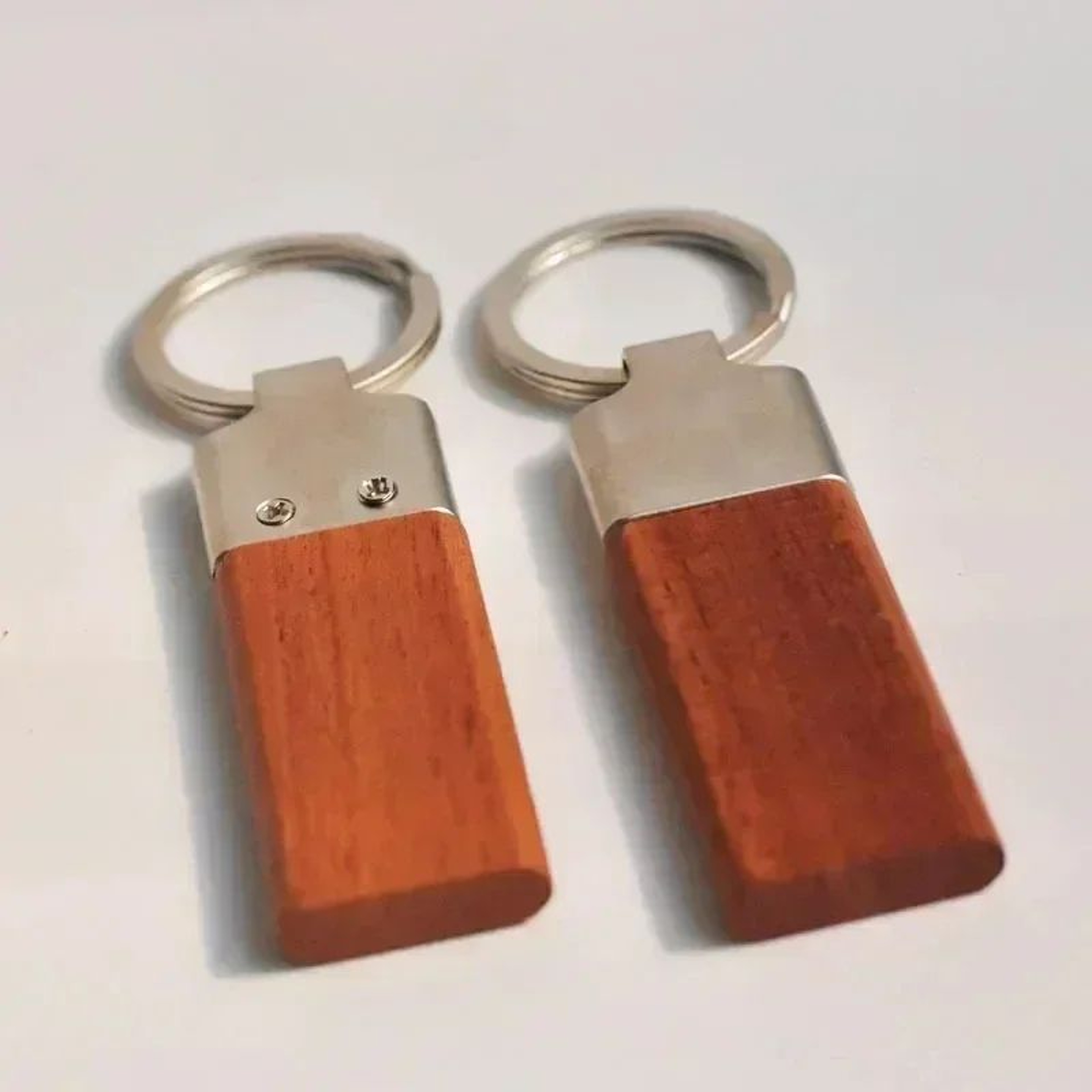 Custom Laser Engraved Wood Keychain Personalized Name Key Ring Gift 7