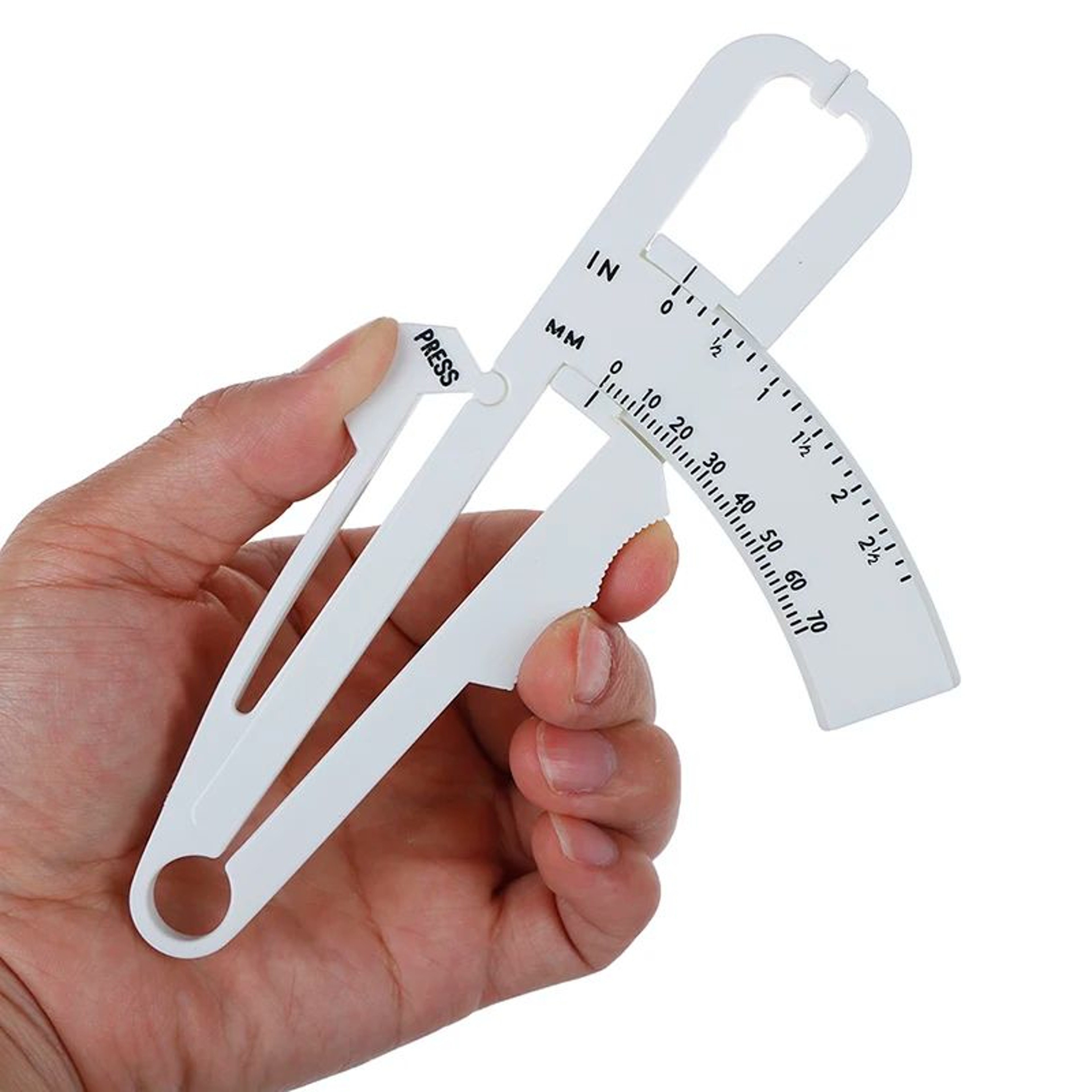 Body Fat Caliper And Measuring Tape Set Portable Fitness Tester 3