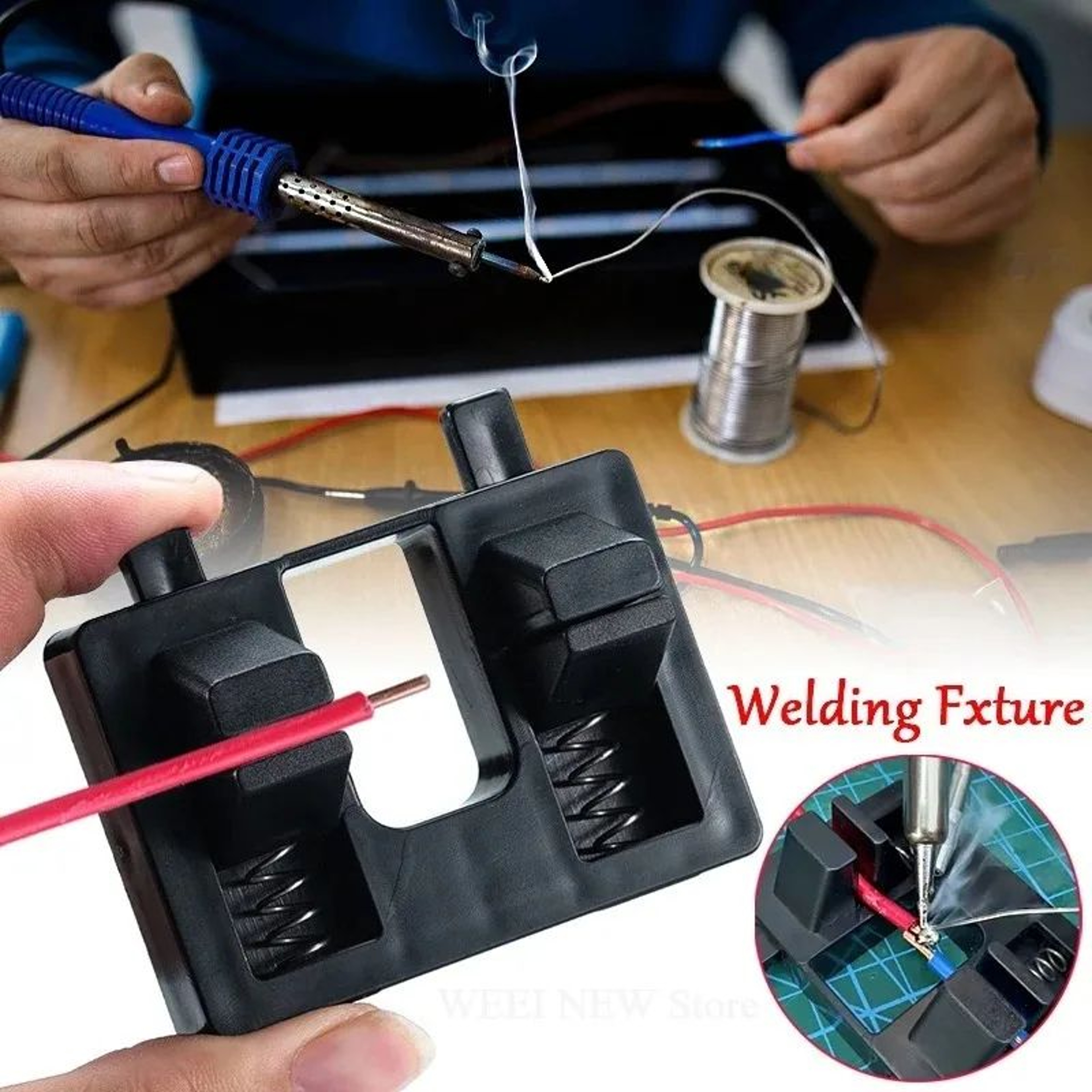 Adjustable Electric Welding Wire Fixture Bracket Precision Soldering Locator Clamp 2