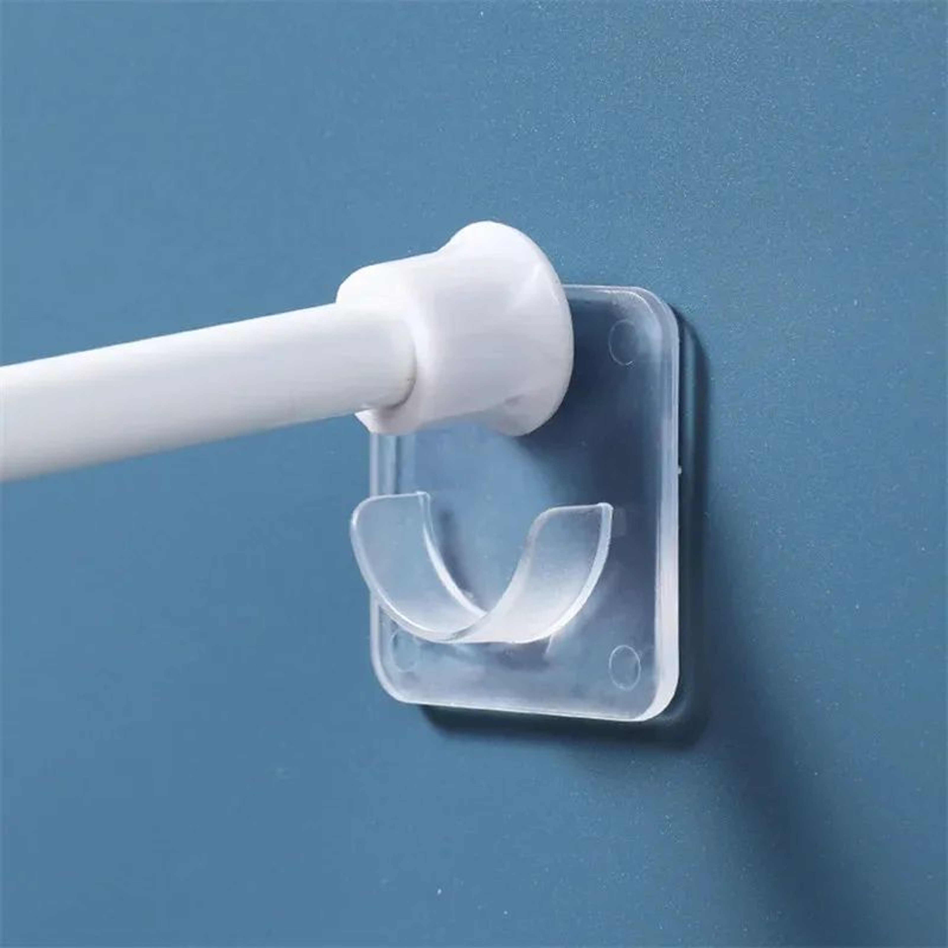 PunchFree Telescopic Pole Support Bracket Adjustable NailFree Rod Holder Wall Hooks 268Pcs 0