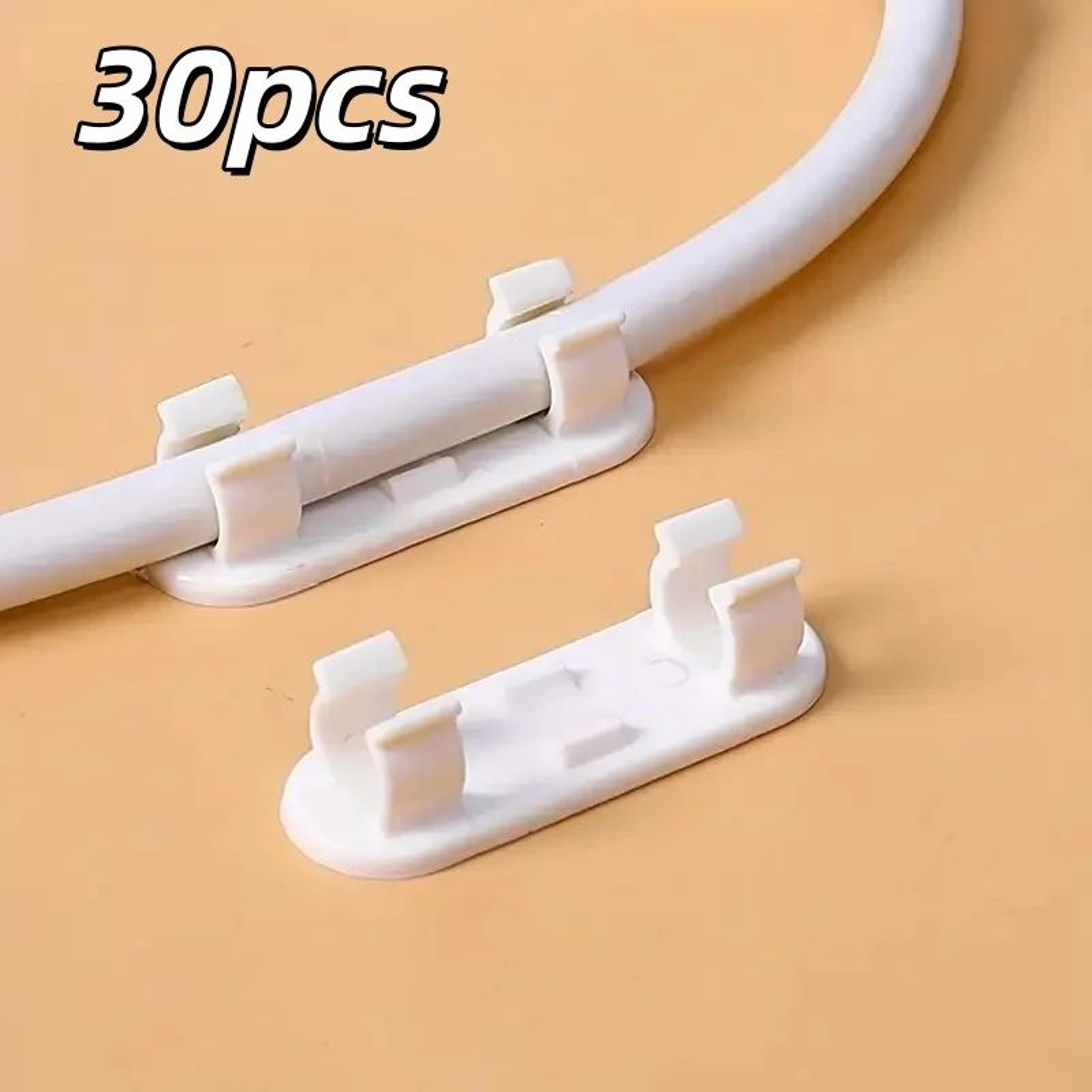 50 Pack Adhesive Cable Clips Adjustable NoDrill Wire Organizers For Home  Office 6