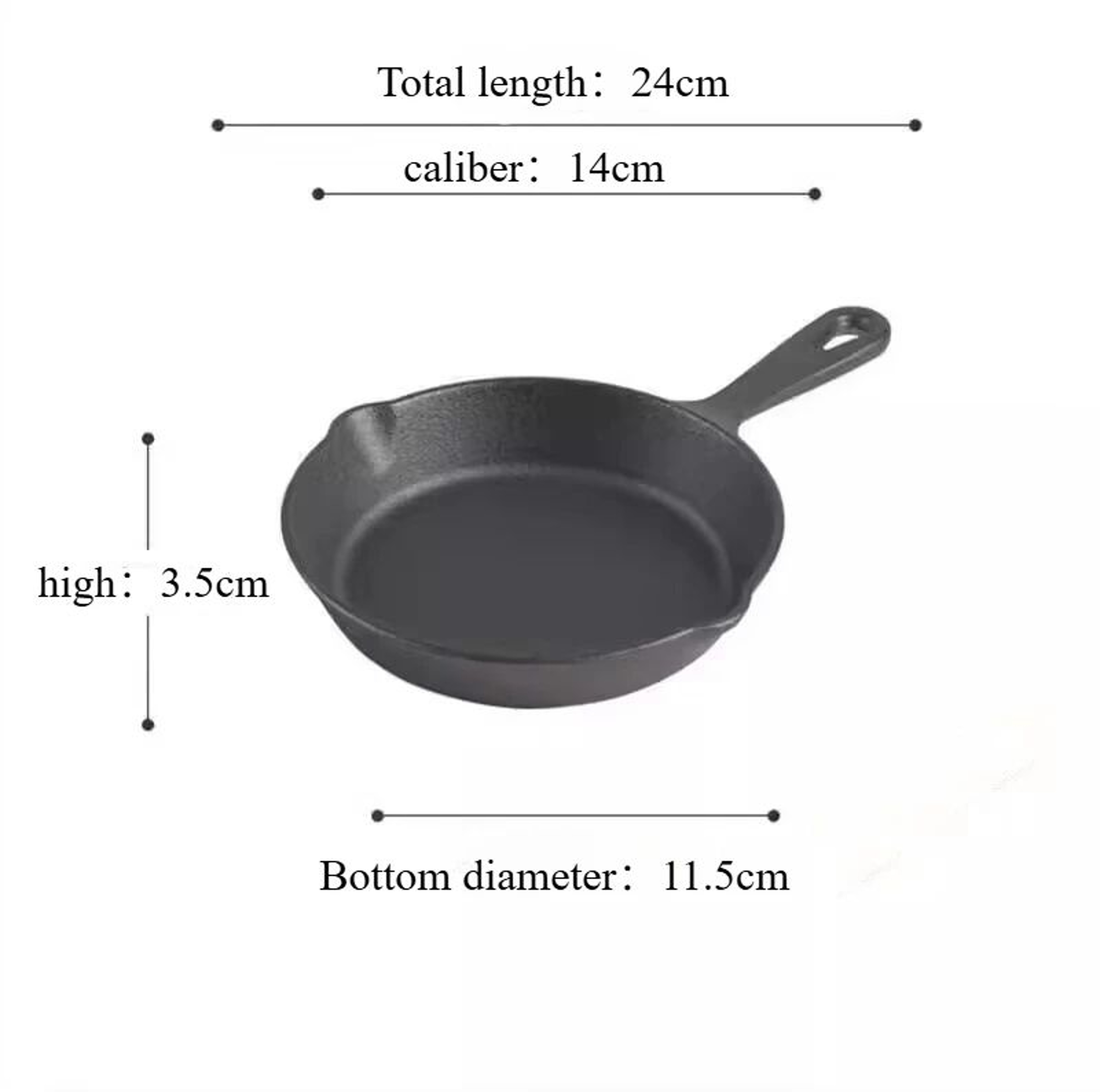 6 Inch Cast Iron Skillet  Nonstick Frying Pan With Drip Spouts For Indoor Outdoor And Camping Cooki 6