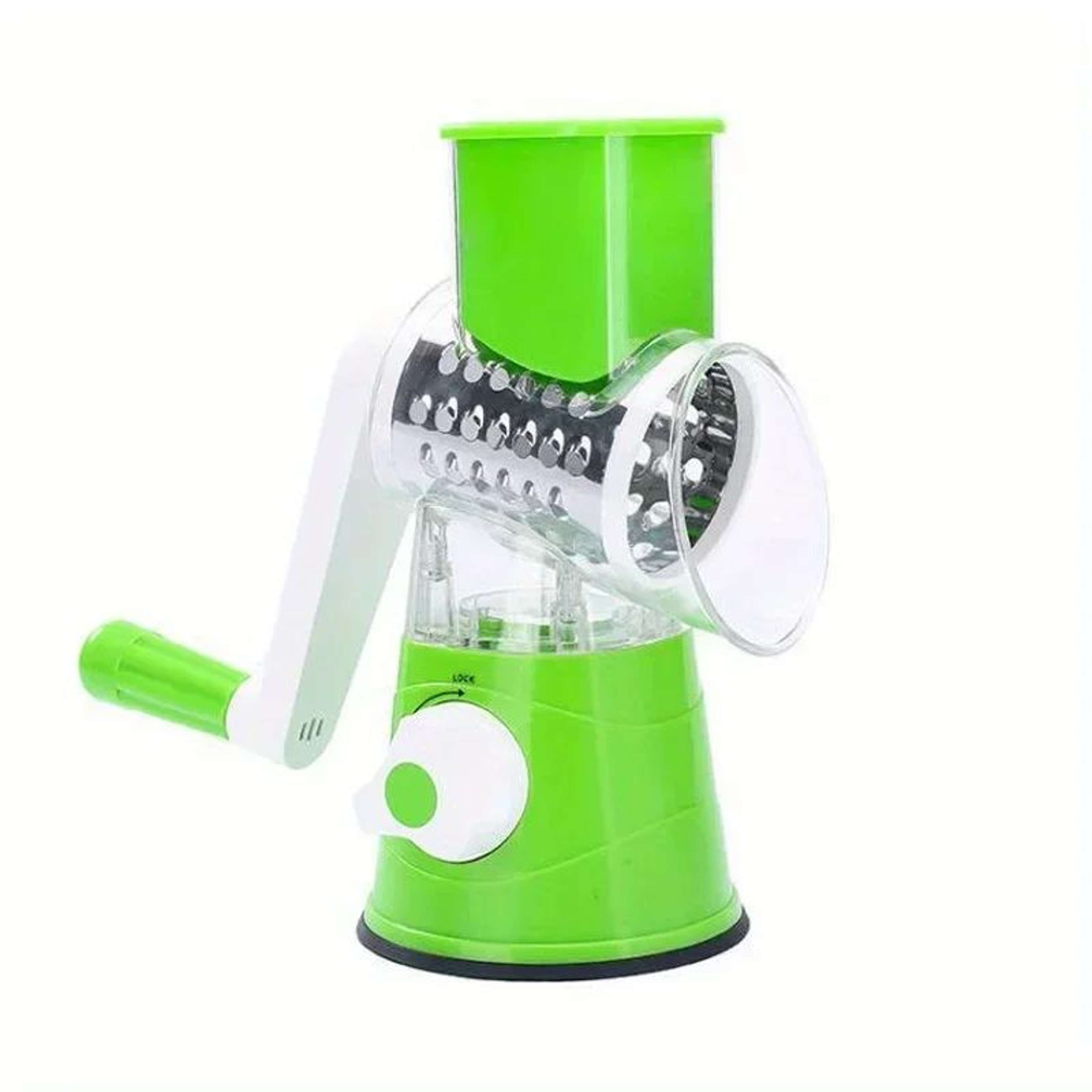Rotary Vegetable Cutter Kitchen Shredder With Handle And Drum Blades 12