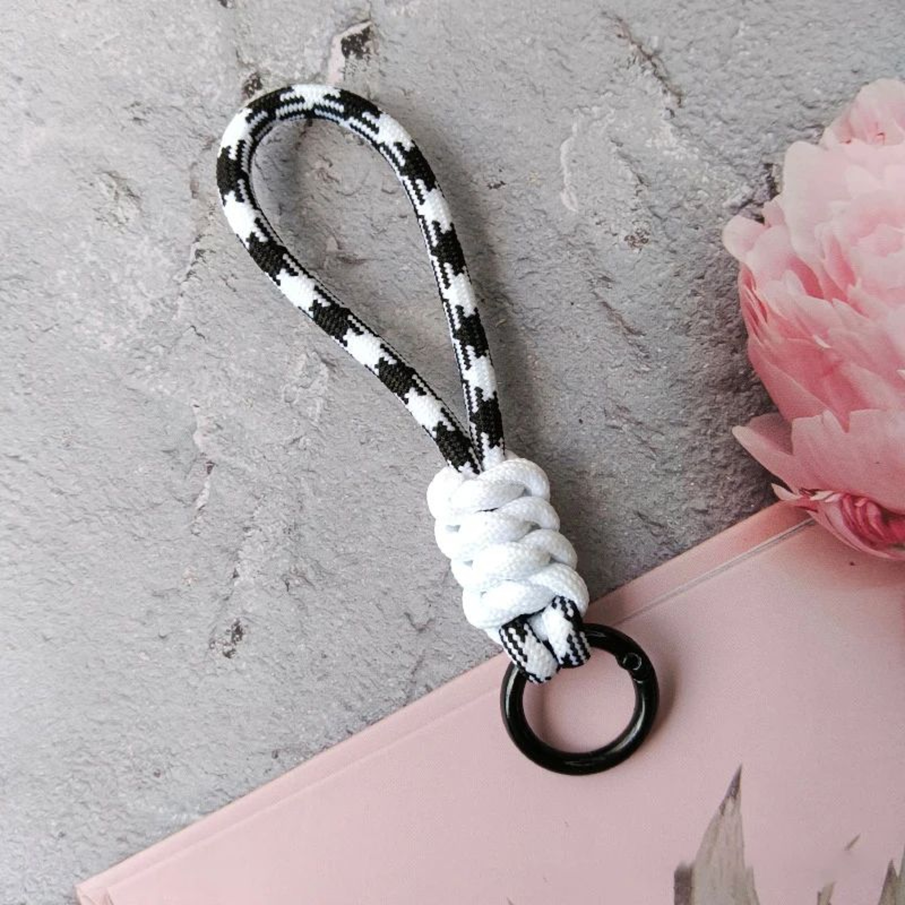 Colorful Braided Rope Strap Lanyard Keychain For Phone Case And Bags 14