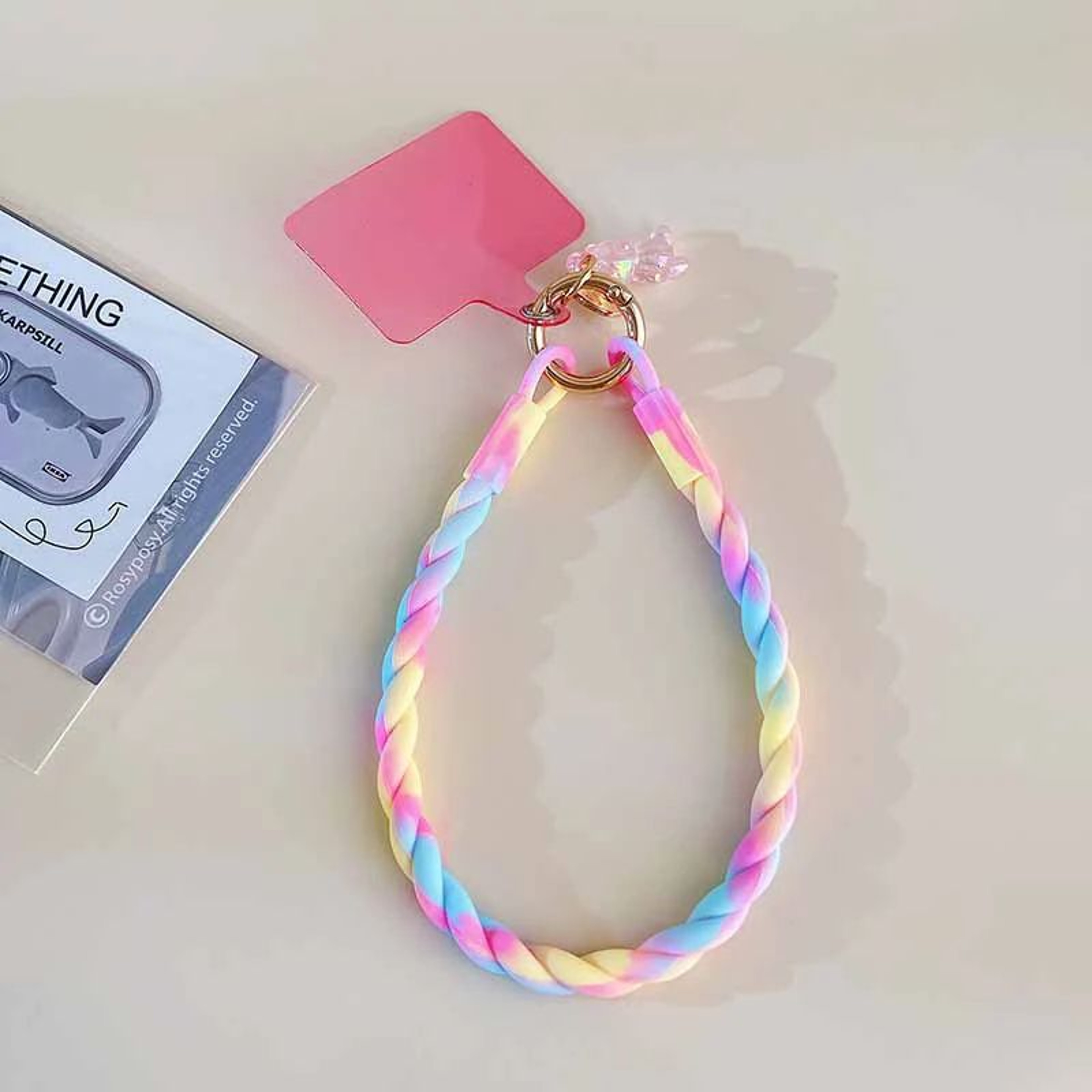 Cute Luminous Bear Phone Strap Long Lanyard Silicone Pendant 11
