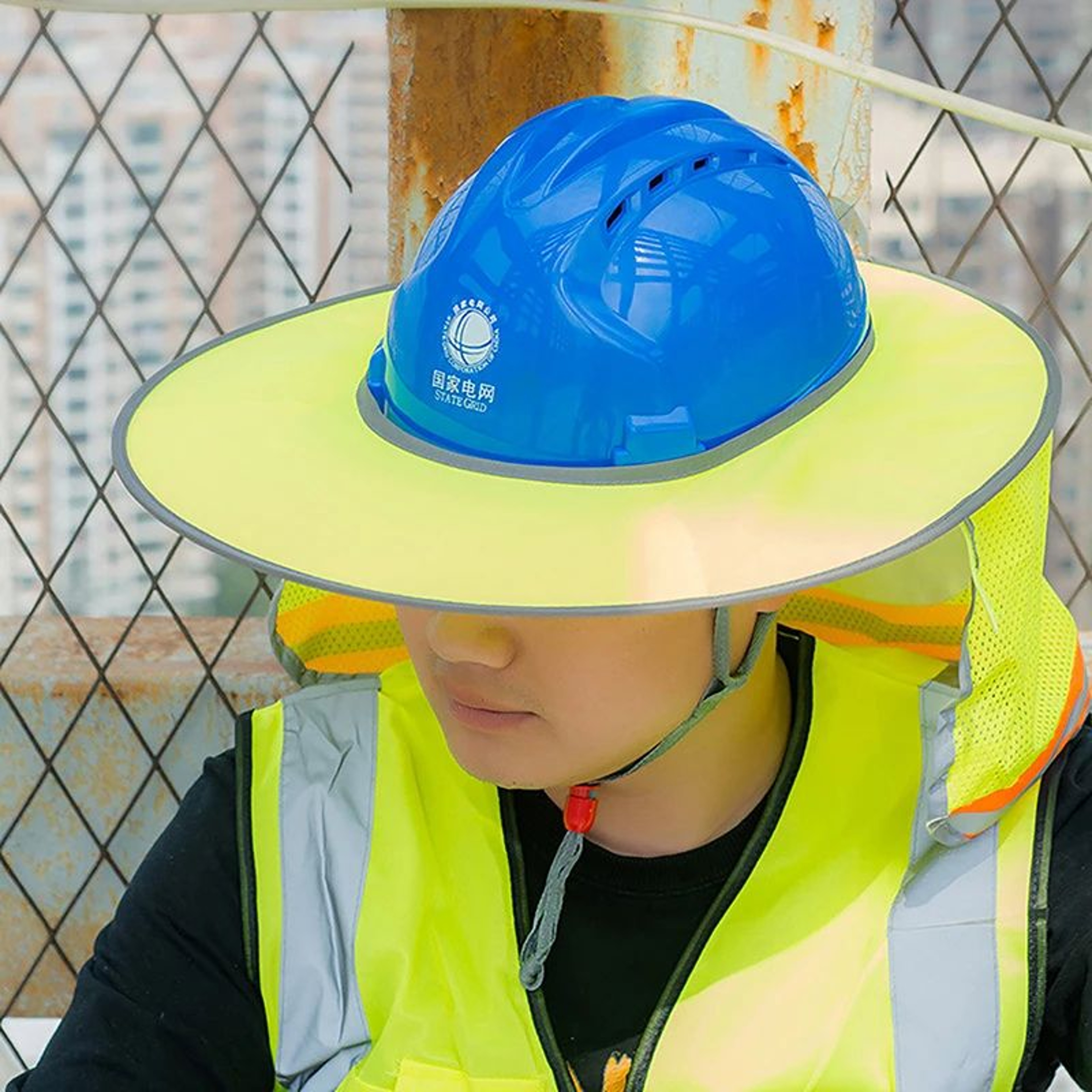 Summer Sun Shade Hard Hat Neck Shield Reflective Safety Helmet Cover 6