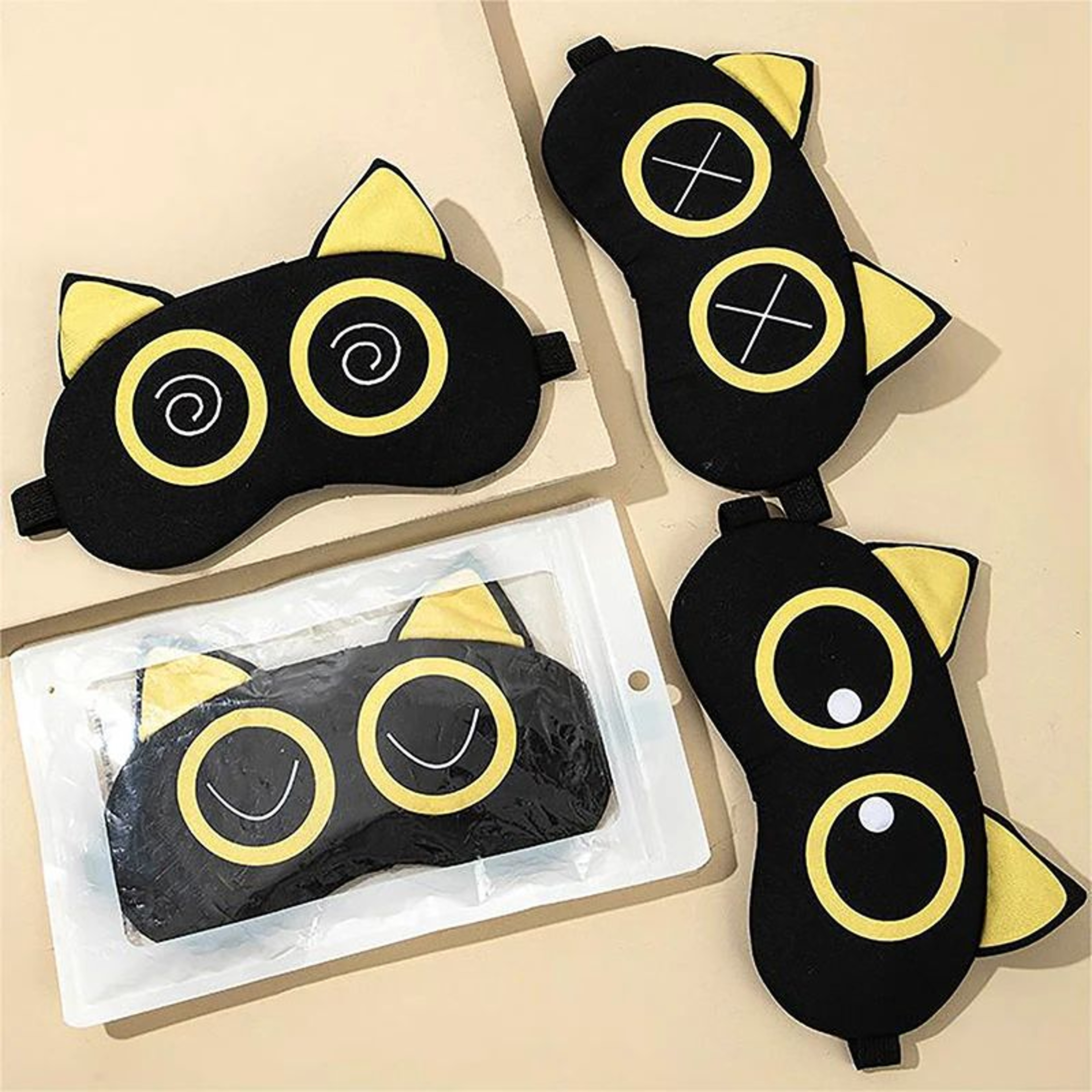 Cute Cartoon Sleep Eye Mask Anime Eye Cover For Kids And Travel 6