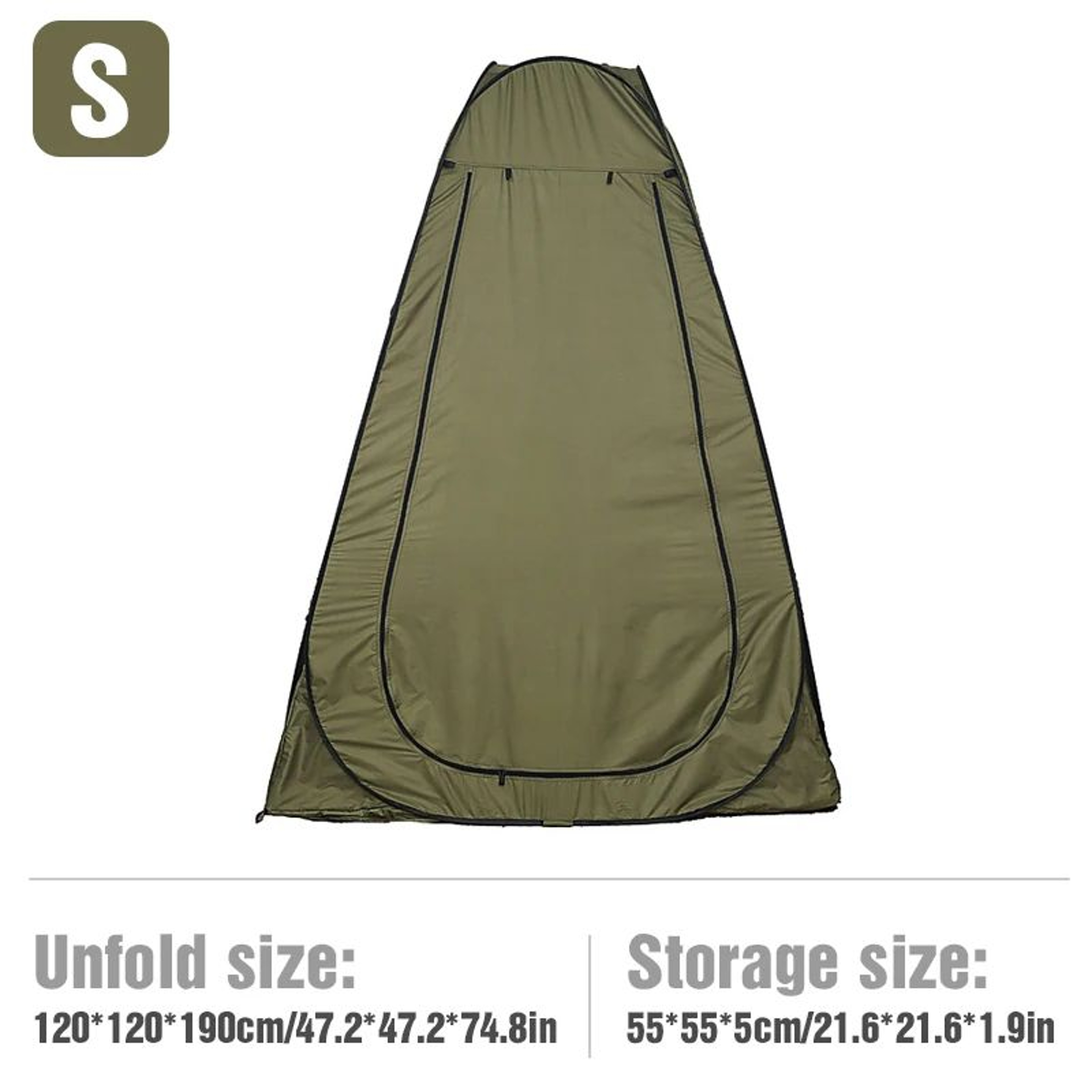 Westtune Portable Pop Up Camping Shower Tent Privacy Changing Room Shelter 7