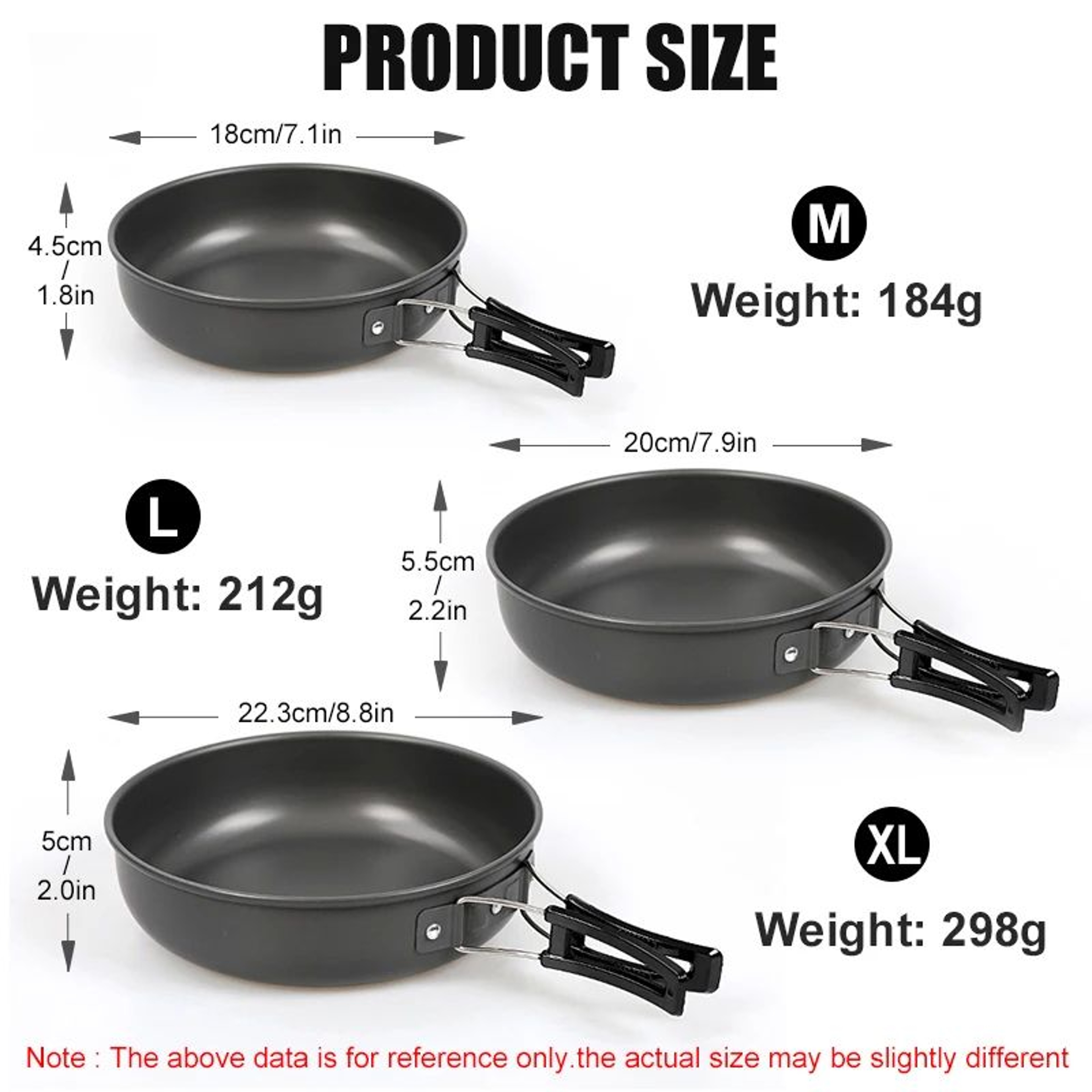 Westtune Camping Frying Pan Portable Aluminum Outdoor Cookware With Foldable Handle 1