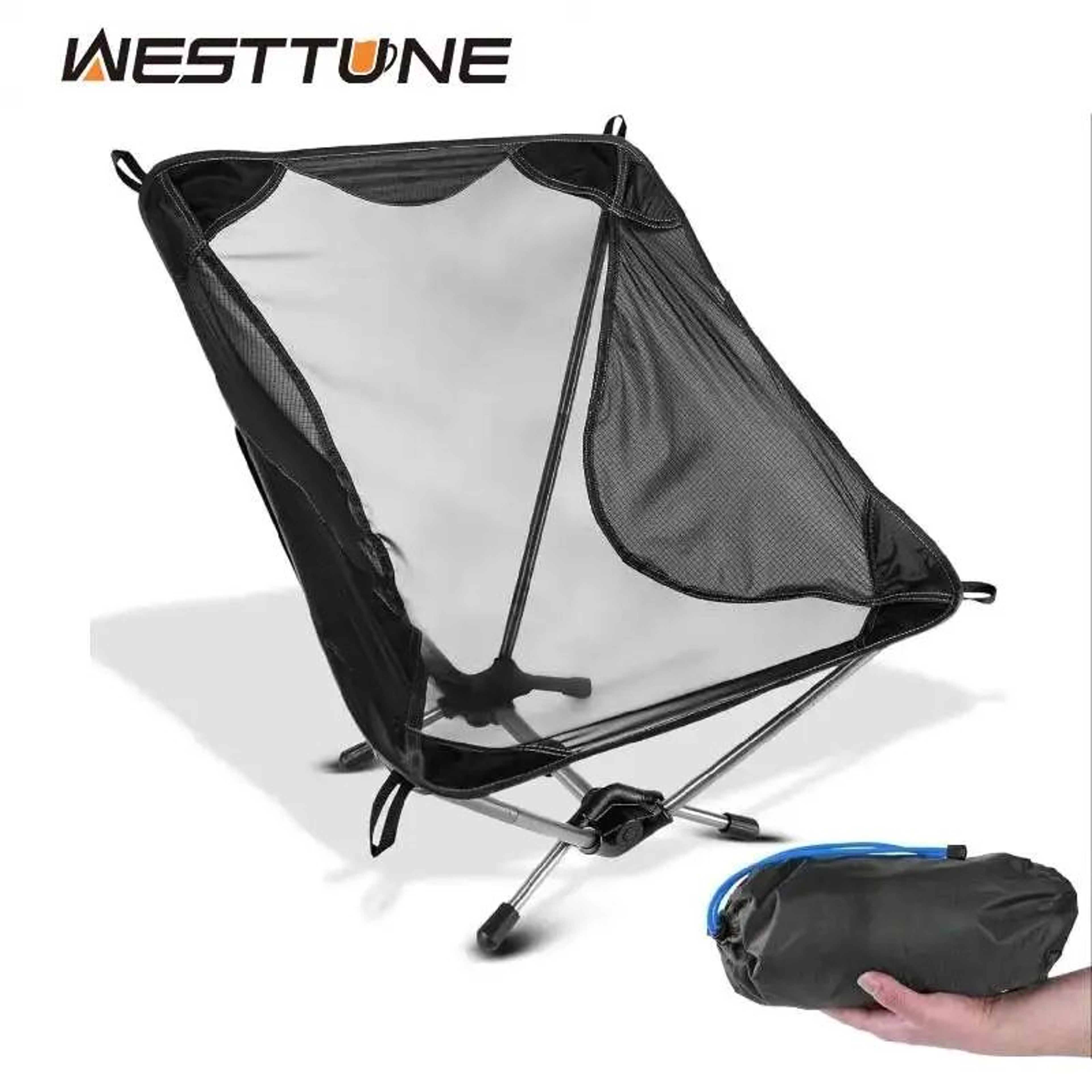 Westtune Ultralight Camping Chair 780g Aluminum Folding Moon Chair For Hiking And Travel 0