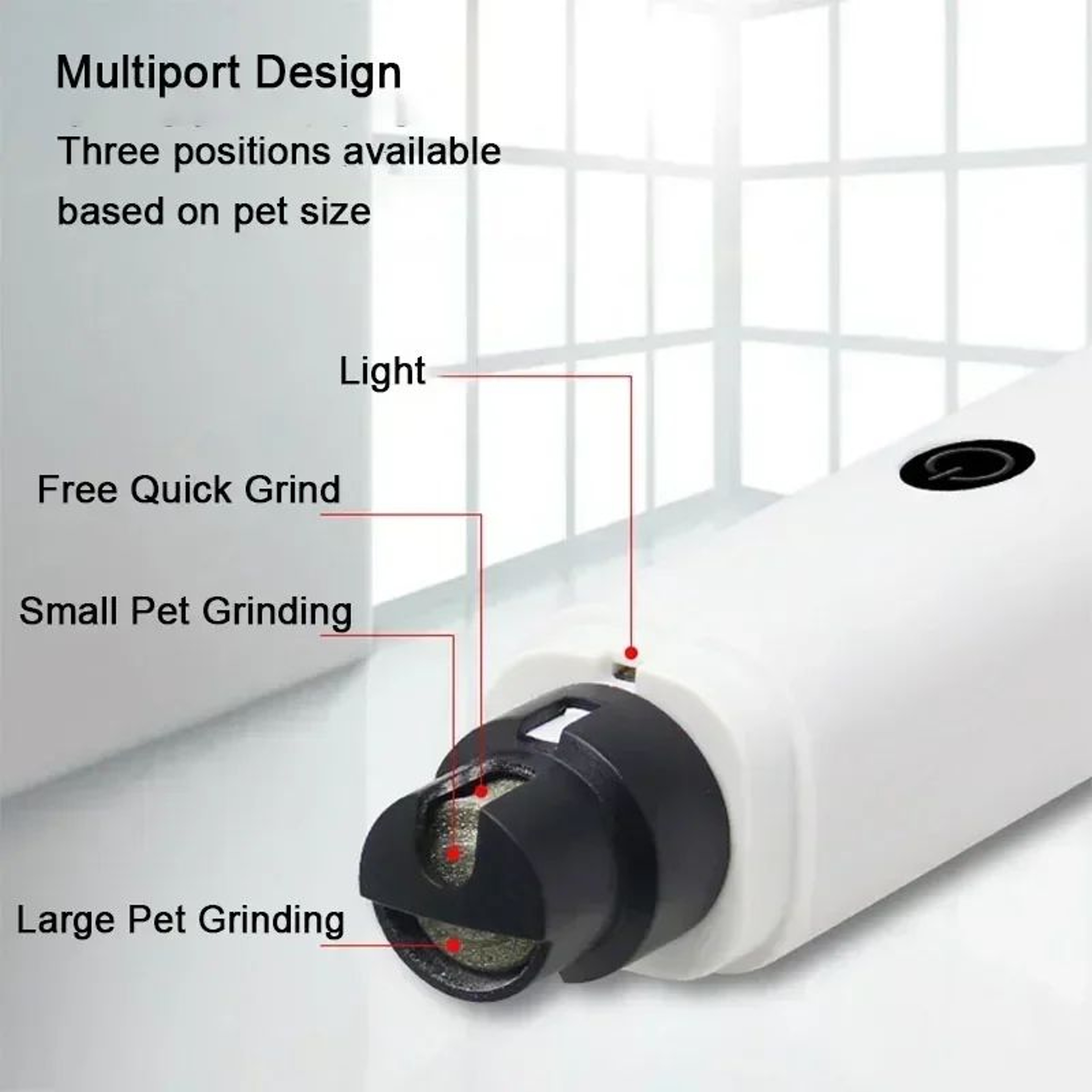 Electric Pet Nail Clippers Rechargeable Nail Grinder With LED Light For Dogs And Cats 1