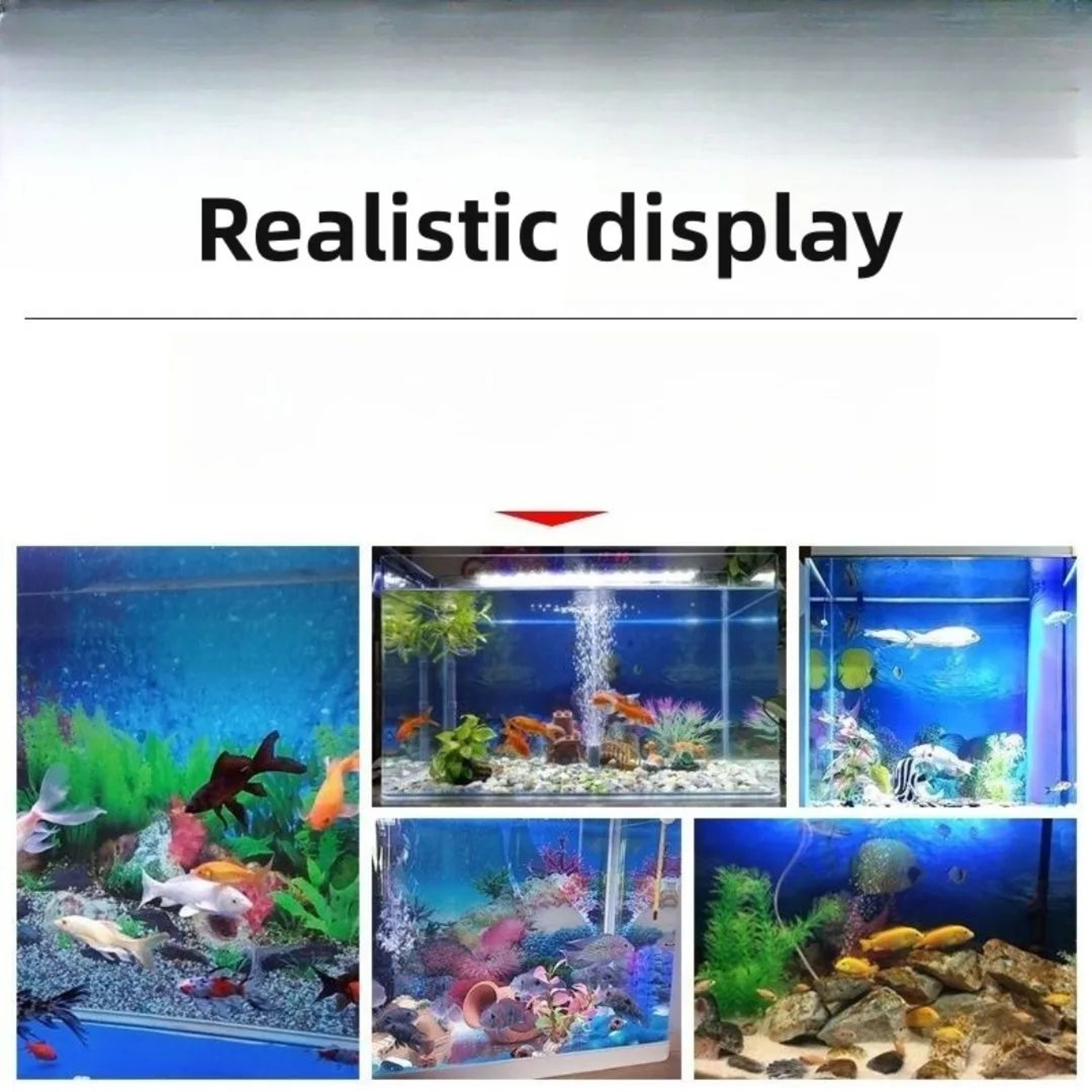 3D Aquarium Background Sticker Double Sided Fish Tank Landscape Decoration 4