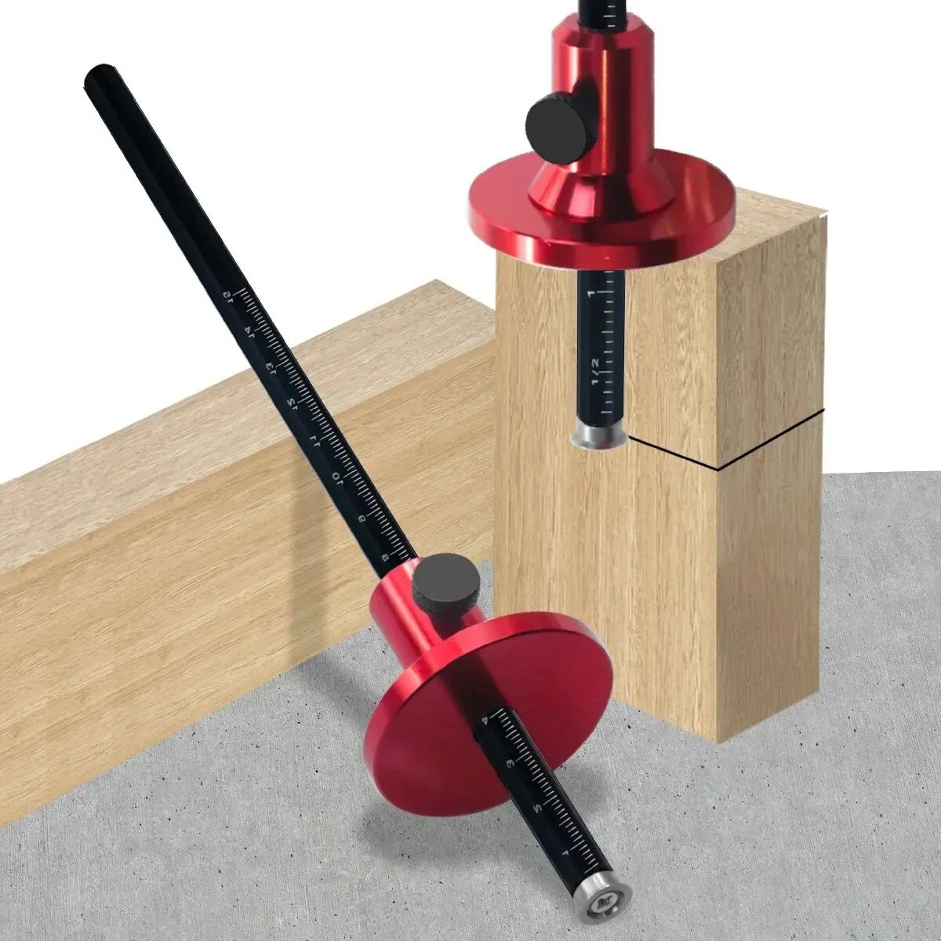 Woodworking Scriber And Marking Tool With Inch And MM Scale For Parallel Lines And Mortise Layout 0