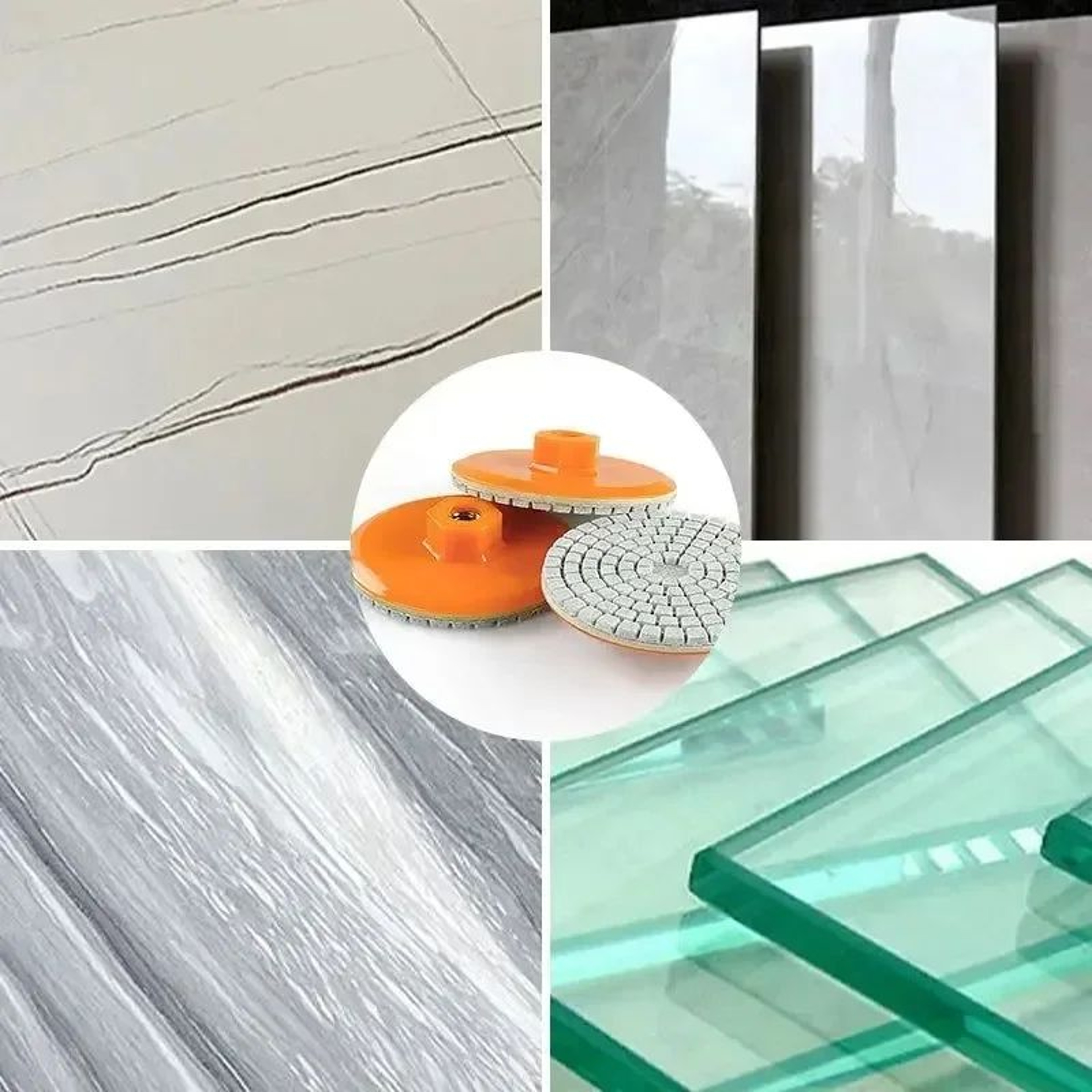 80mm Ceramic Tile Trimming  Polishing Disc  Dry Polishing Wheel For Marble Quartz  Stone Edge Grind 2