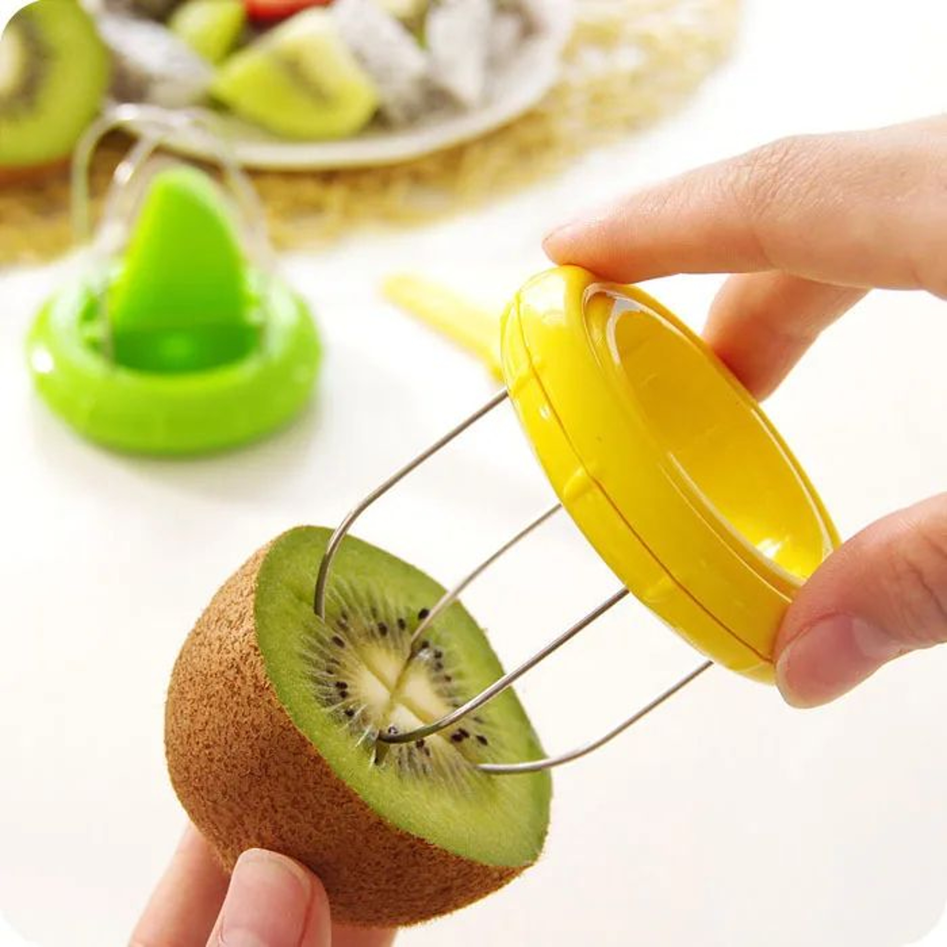 Kiwi Fruit Slicer  Peeler  EasytoUse Stainless Steel Blade Kitchen Gadget For Quick Kiwi Prep 7